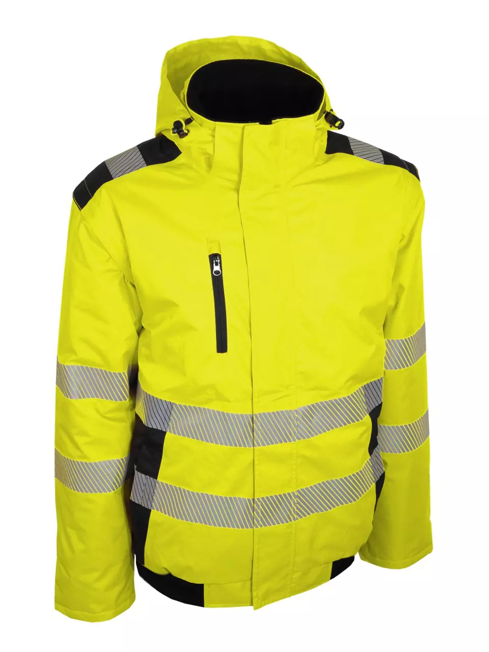 Singer Safety BRAVA, High Visibility Bomber Jacket, Yellow/Black, image 1, gallery thumbnail