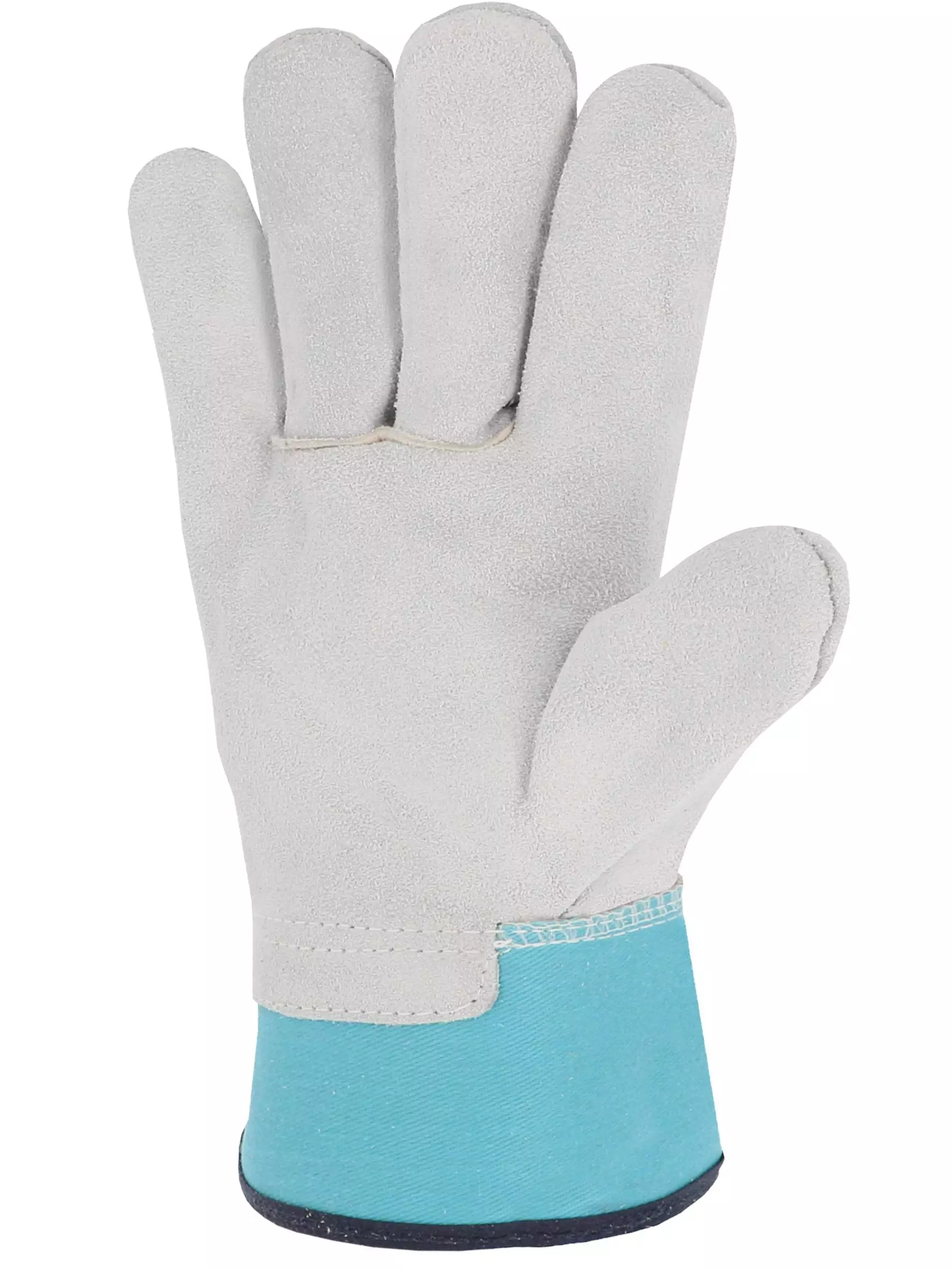 Singer Safety 501S, Leather Work Gloves, Size 10, Grey/Blue, image 2