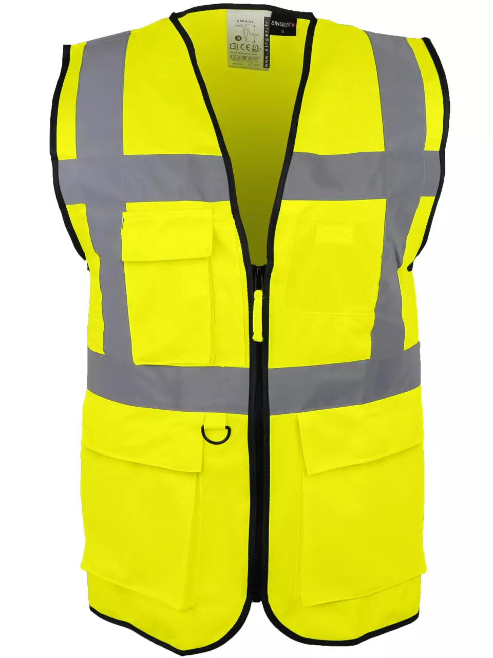 Singer Safety GARA, High Visibility Vest, Yellow, image 3, gallery thumbnail