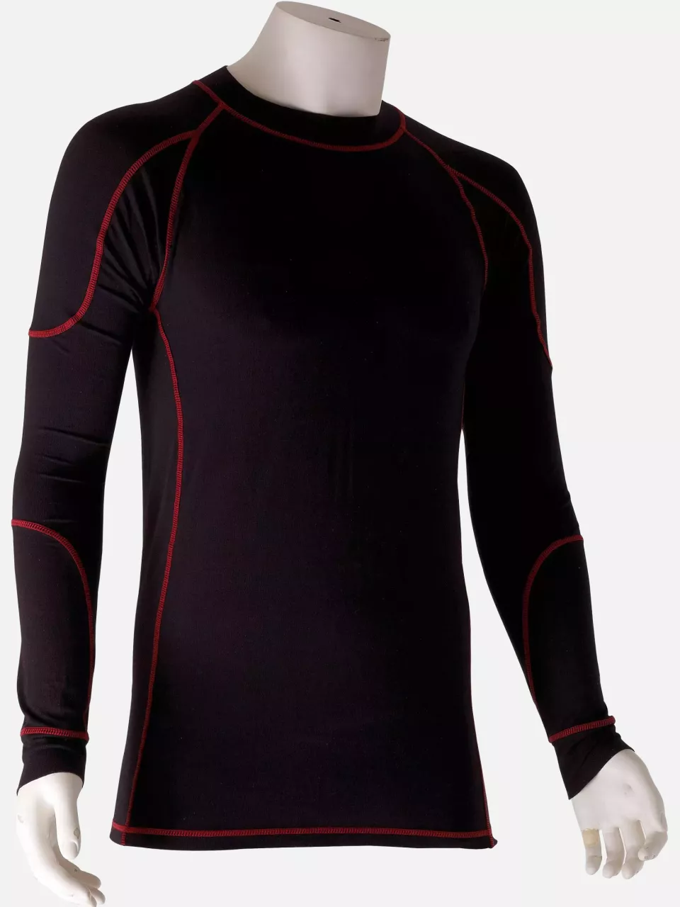 Singer Safety SAHO, Long Sleeves T-Shirt, Black/Red, image 1, gallery thumbnail
