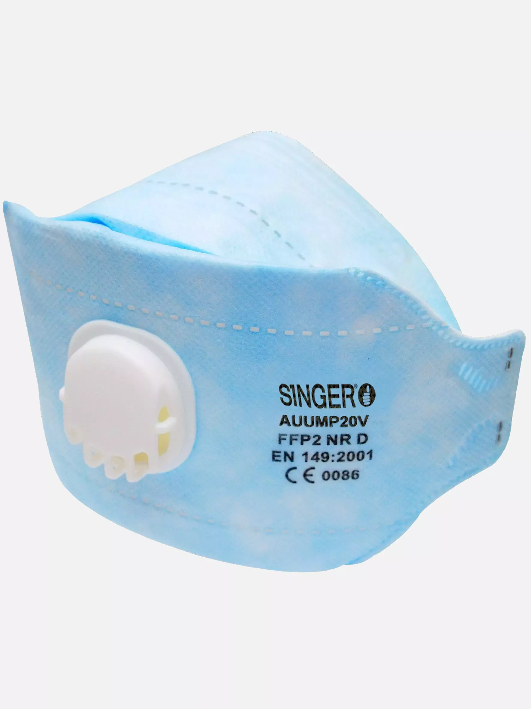 Singer Safety AUUMP20V, FFP2 Face Mask, Blue, image 1