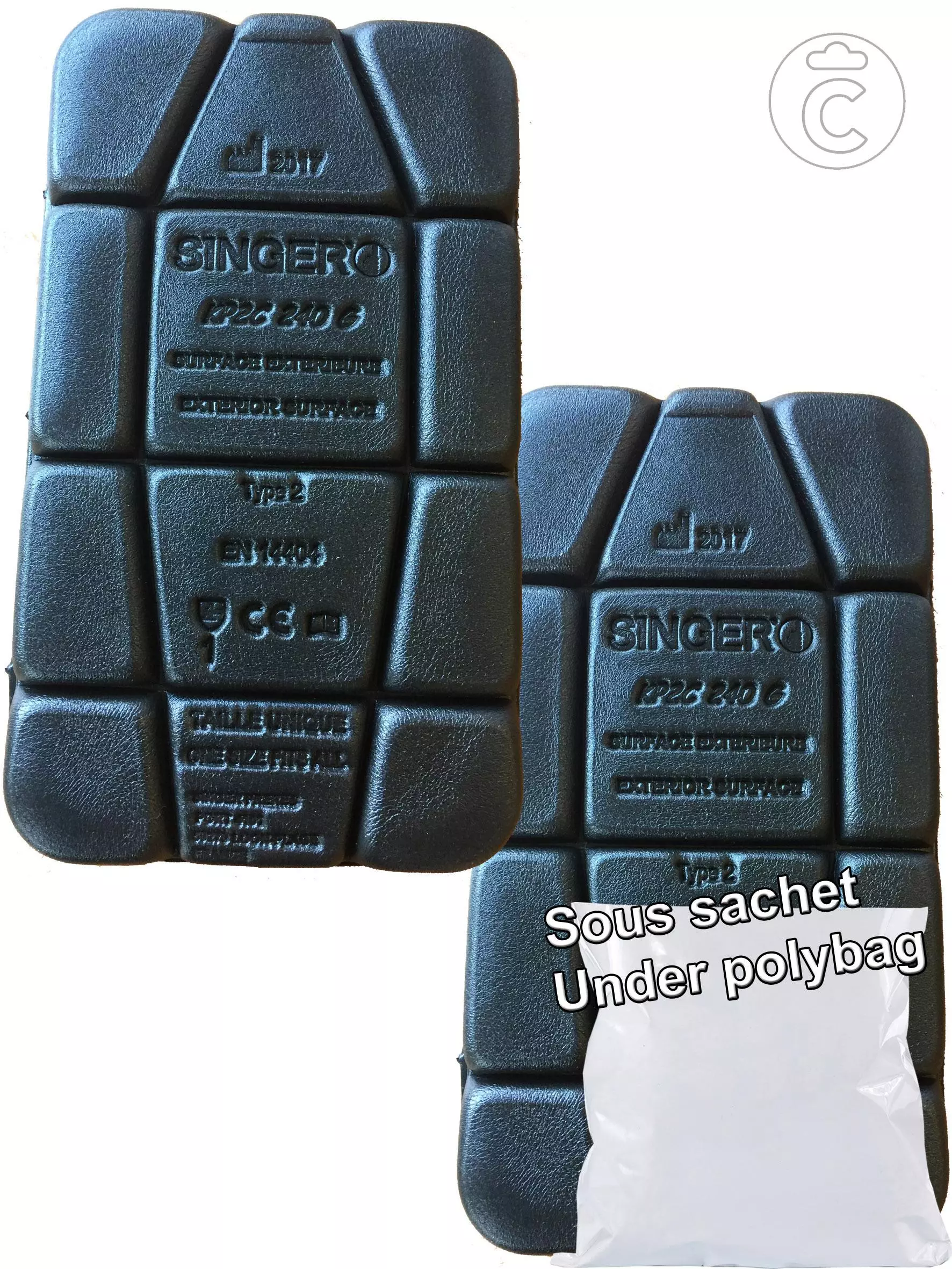 Singer Safety CKP2C240, Knee Pad, 240 x 147 mm, Black, image 1