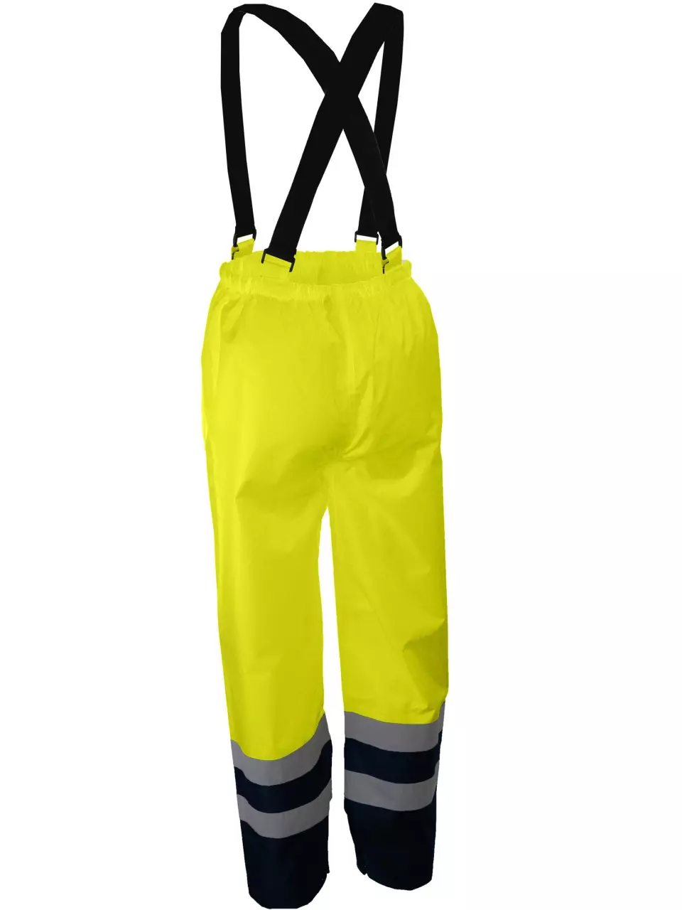 Singer Safety PIVA, High Visibility Bib Pant, Yellow/Navy Blue, image 2, gallery thumbnail