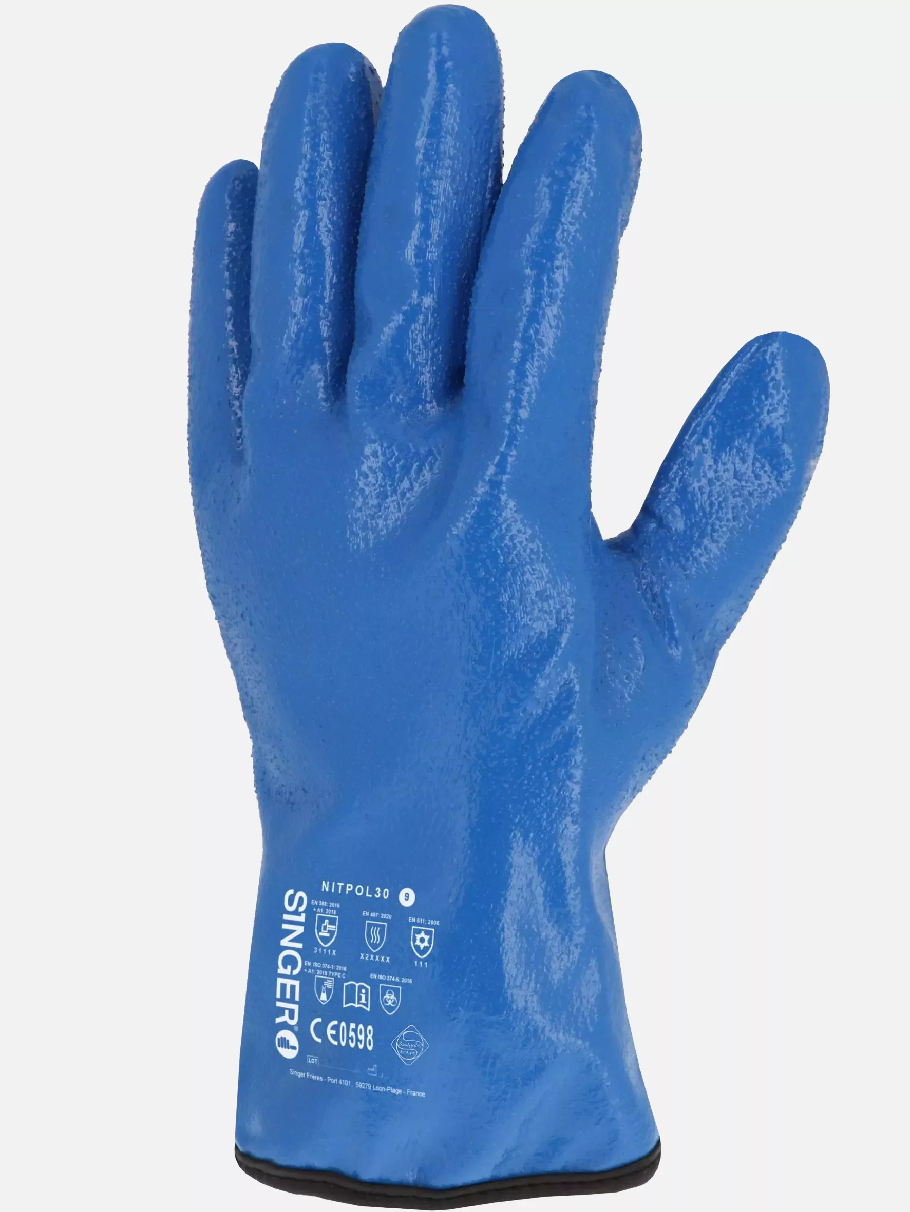 Singer Safety NITPOL30, Nitrile Coated Gloves, image 3