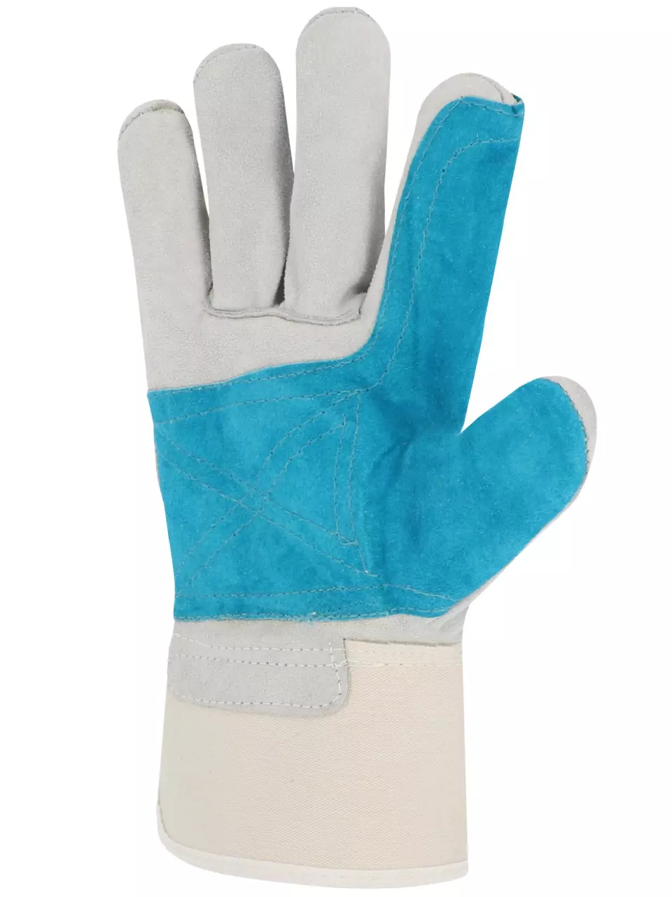 Singer Safety 501SGRSVJ, Lederhandschuhe, Grau/Grün, Größe 10, image 2, gallery thumbnail