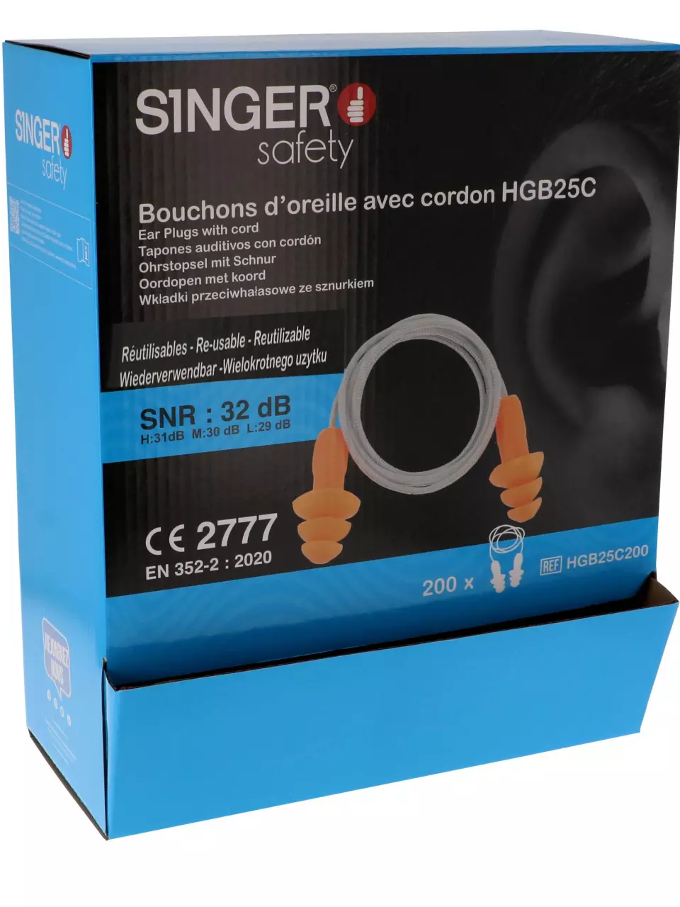 Singer Safety HGB25C200, Earplugs, image 2, gallery thumbnail