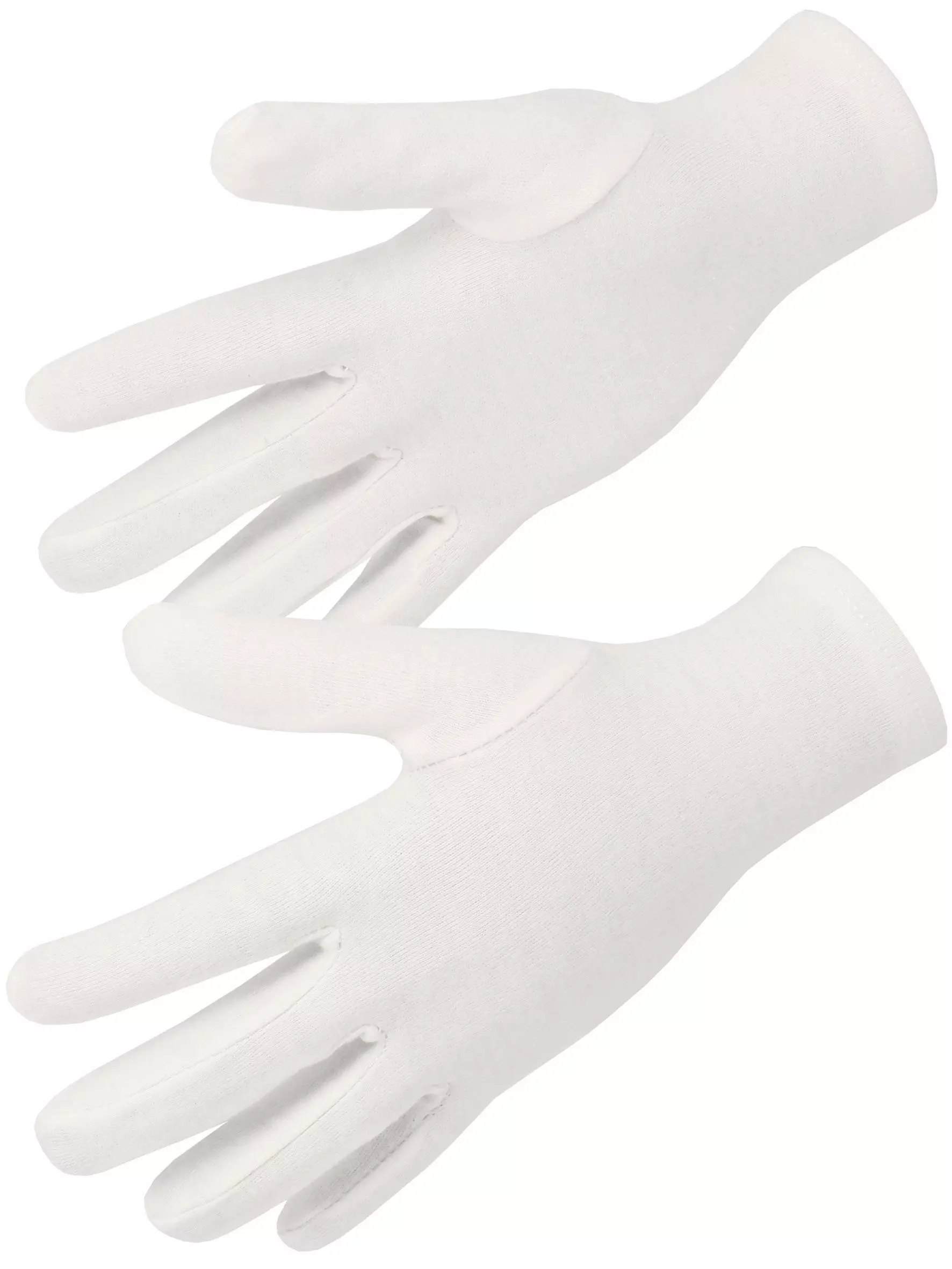 Singer Safety JB10009, Cotton Gloves, Size 9, White, image 1
