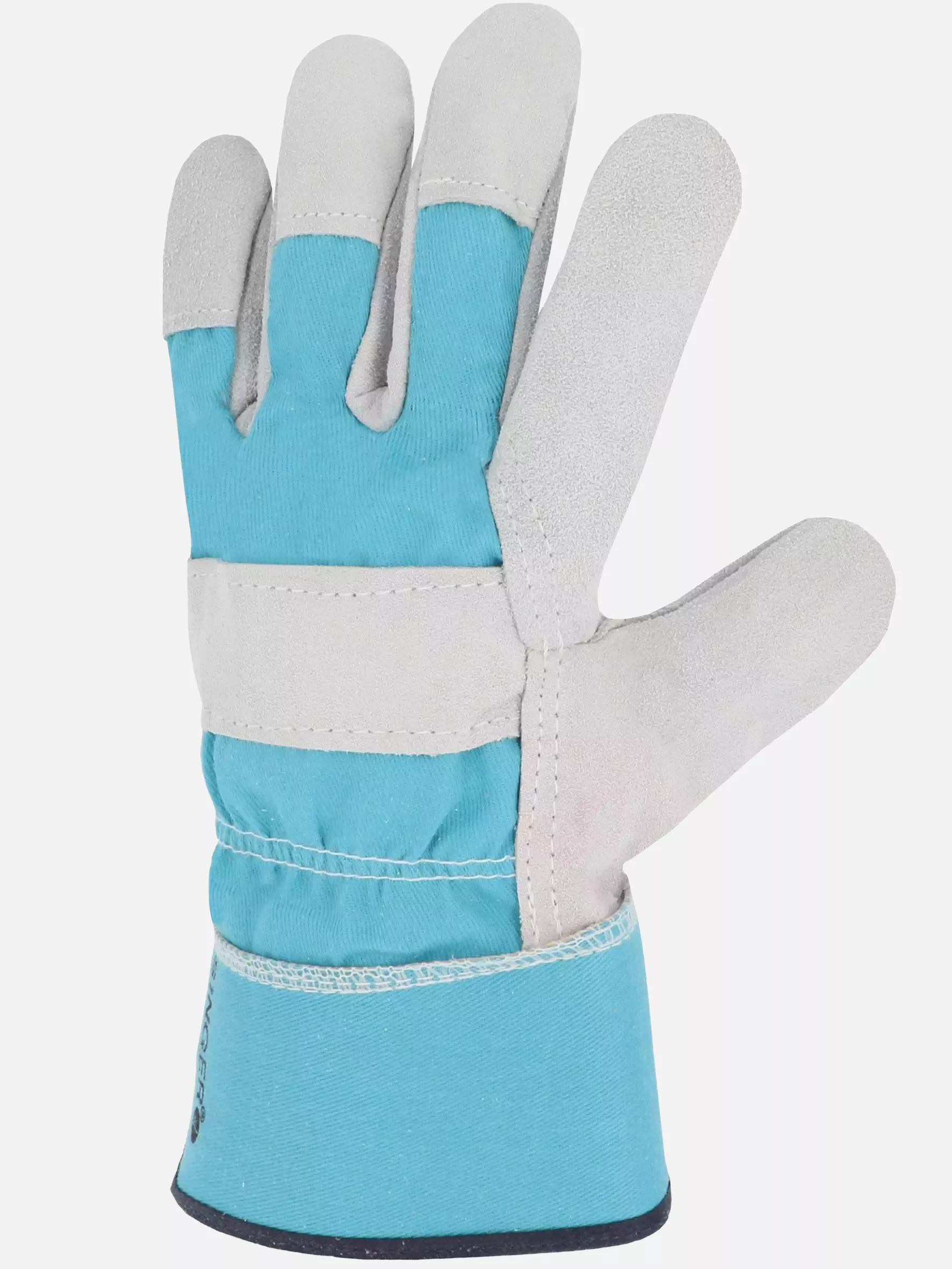 Singer Safety 501S, Leather Work Gloves, Size 10, Grey/Blue, image 3