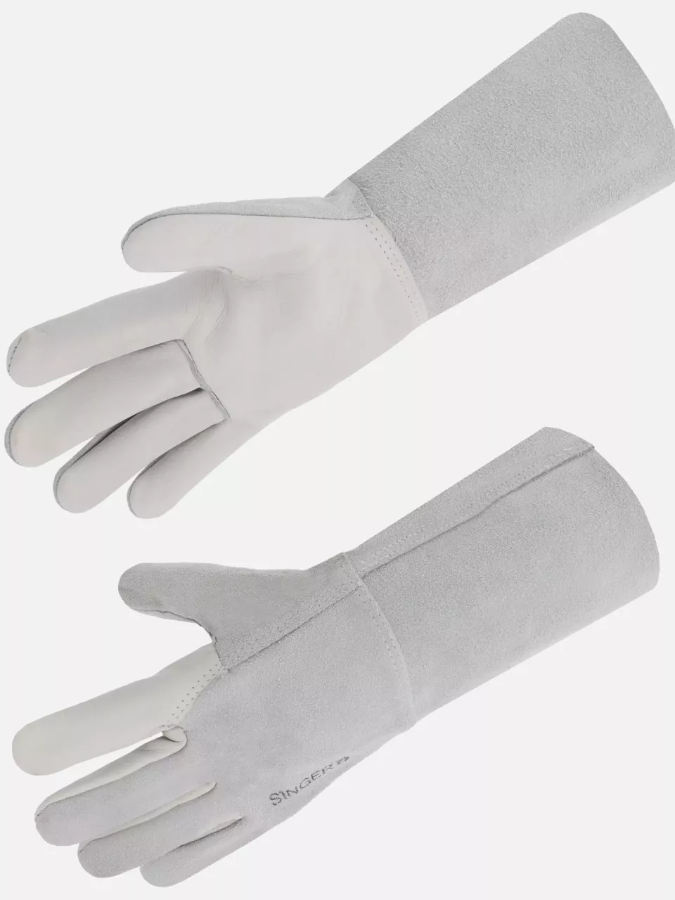 Singer Safety 51GS15, Welding Gloves, Size 10, Grey, image 1, gallery thumbnail