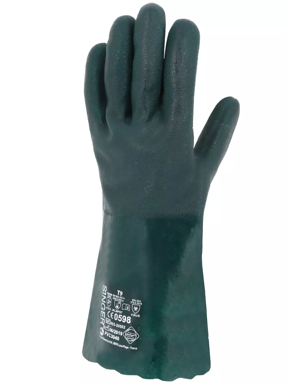 Singer Safety PVC3040, PVC-Handschuhe, 350 mm, Grün, image 3, gallery thumbnail
