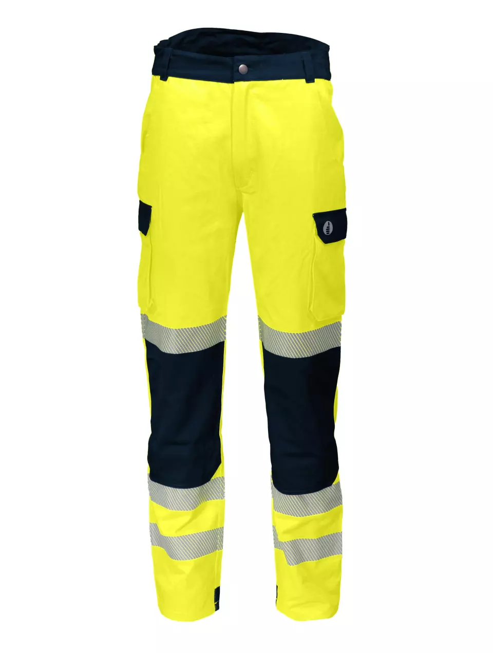 Singer Safety PILAM, High Visibility Work Trousers, Yellow/Navy Blue, image 3, gallery thumbnail