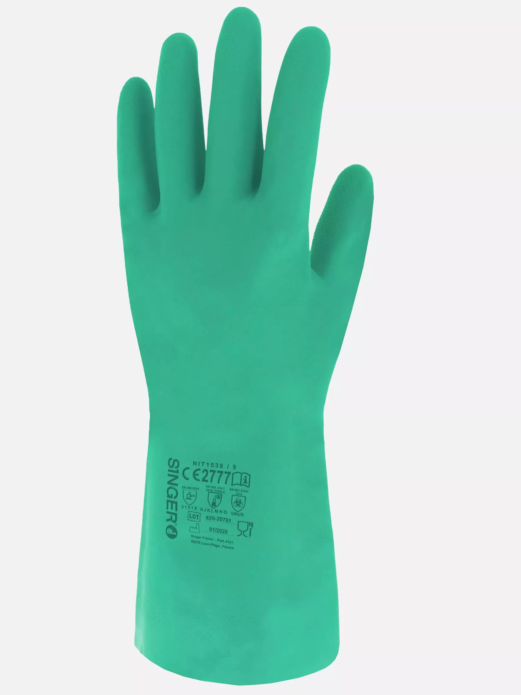 Singer Safety NIT1538, Nitrile Protective Gloves, image 3