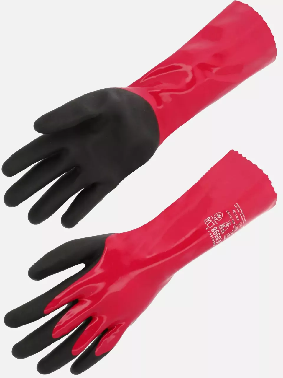 Singer Safety CHEM350, Chemical Protection Gloves, 350 mm, Black/Red, image 1, gallery thumbnail