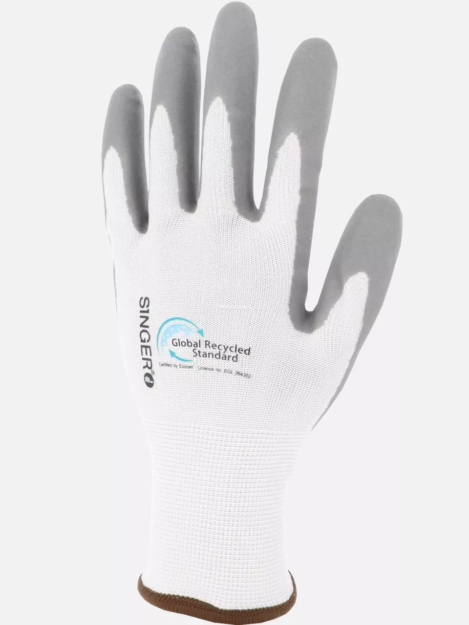 Singer Safety RCY15NIT, Nitrile Coated Gloves, White/Grey, image 3, gallery thumbnail