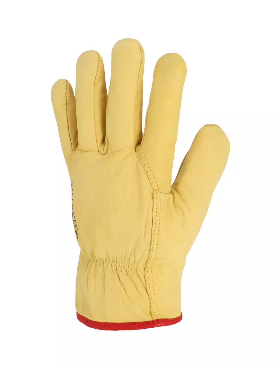 Singer Safety C56GYPA, Leather Work Gloves, Size 10, Yellow, image 1, gallery thumbnail