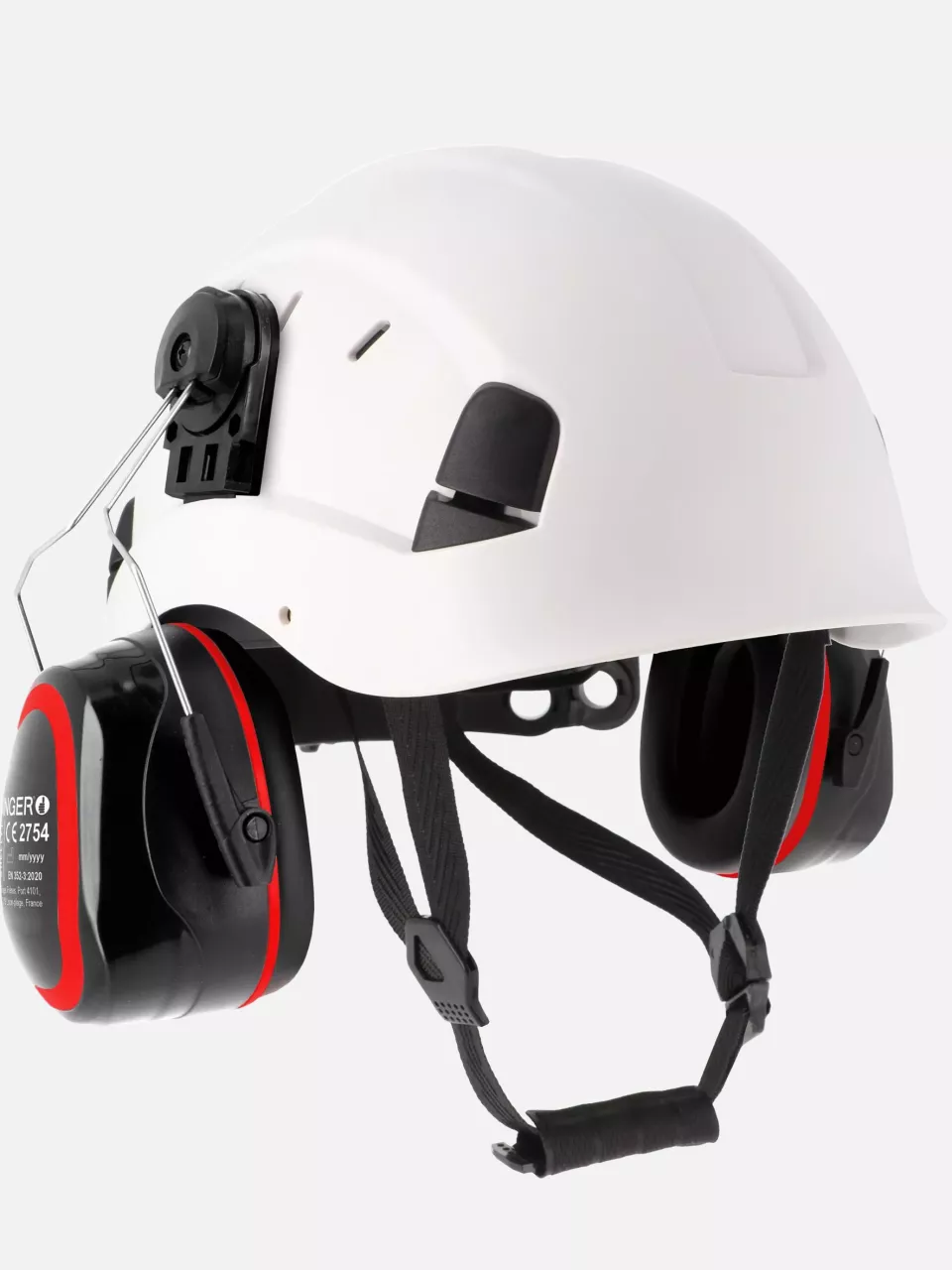 Singer Safety SHELLY2, Earmuffs for Safety Helmet, Black/Red, image 5, gallery thumbnail