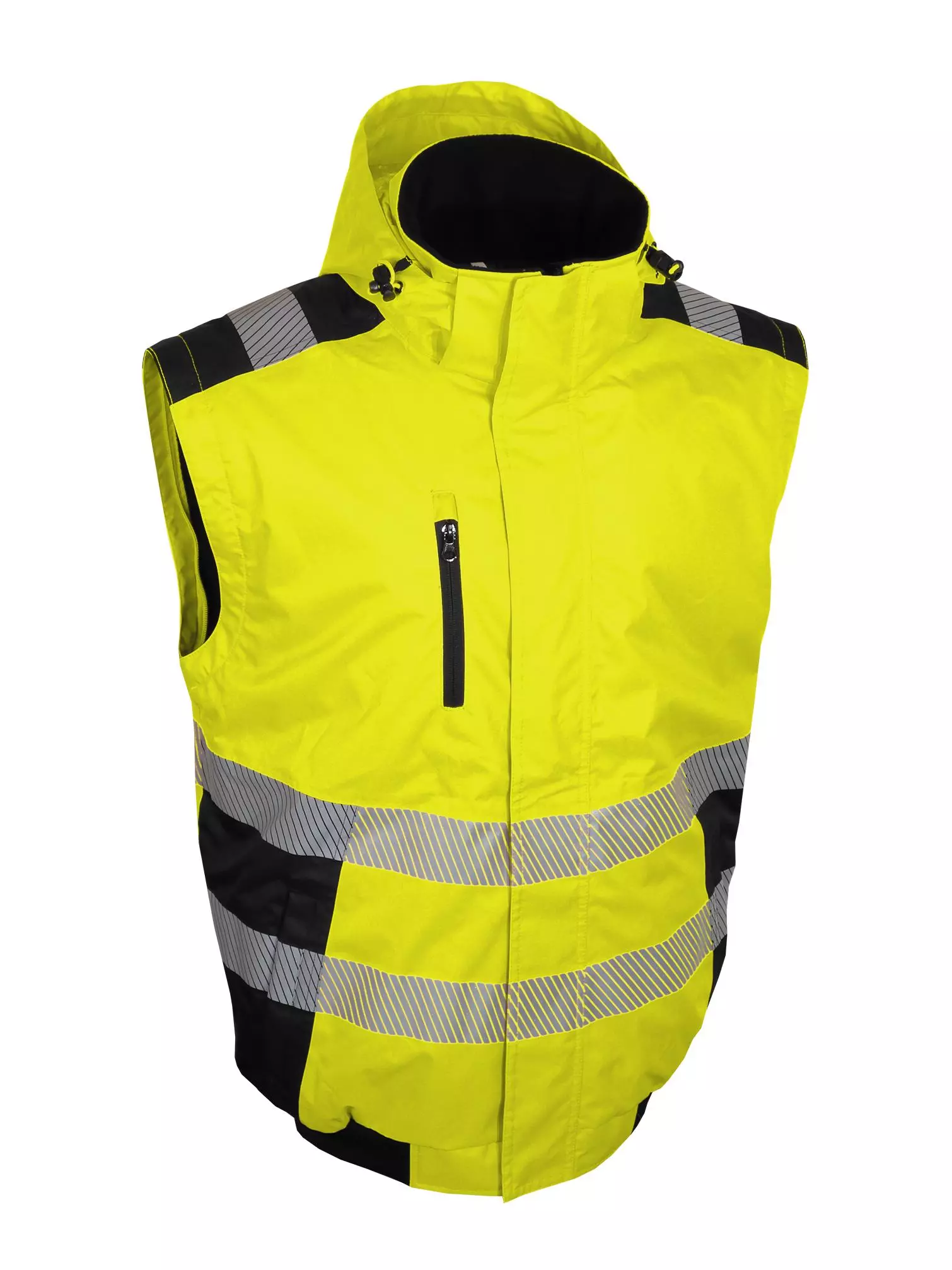 Singer Safety BRAVA, High Visibility Bomber Jacket, Yellow/Black, image 2