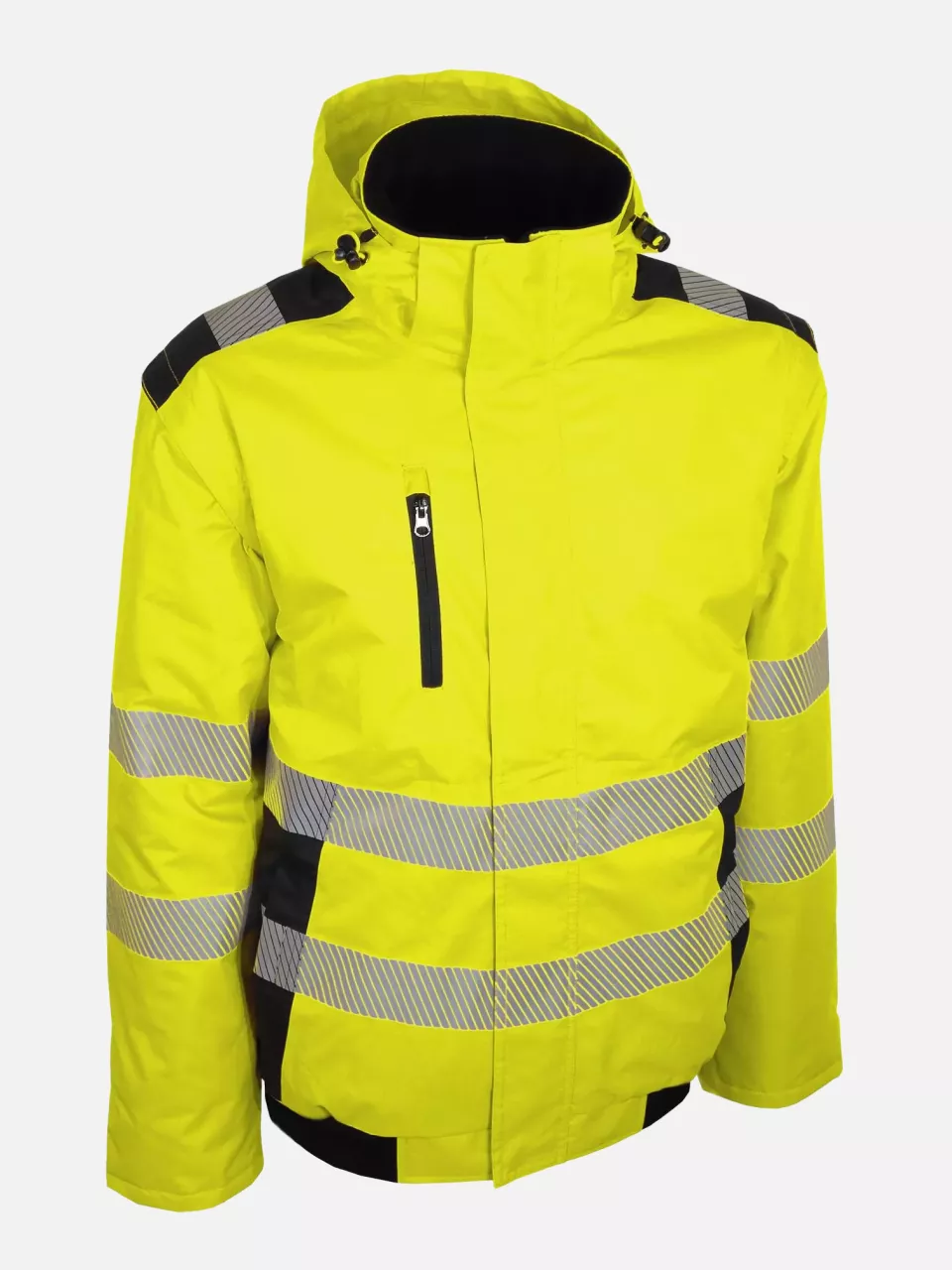 Singer Safety BRAVA, High Visibility Bomber Jacket, Yellow/Black, image 1, gallery thumbnail
