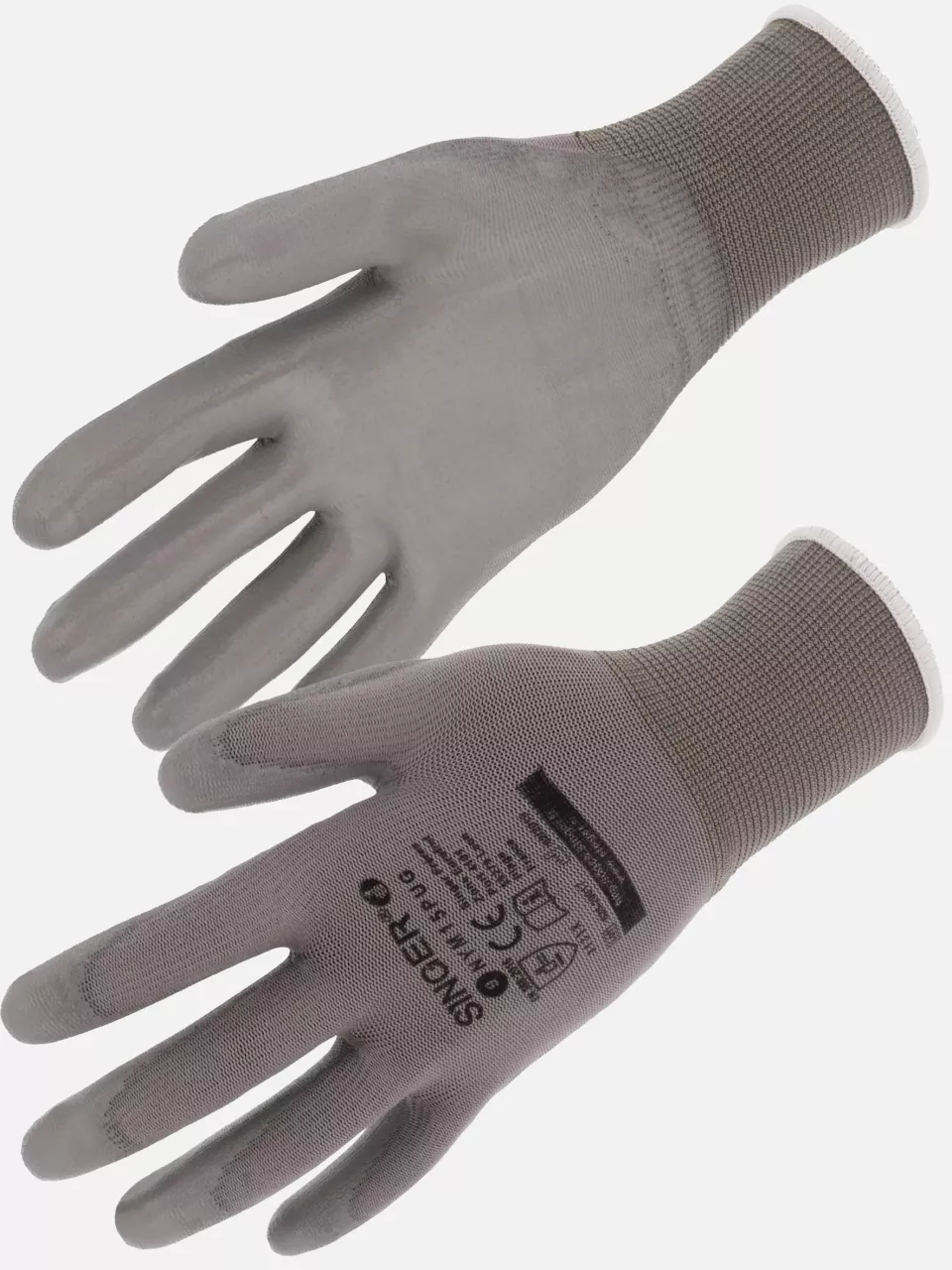 Singer Safety NYM15PUG, Polyamide Gloves, Grey, image 1, gallery thumbnail