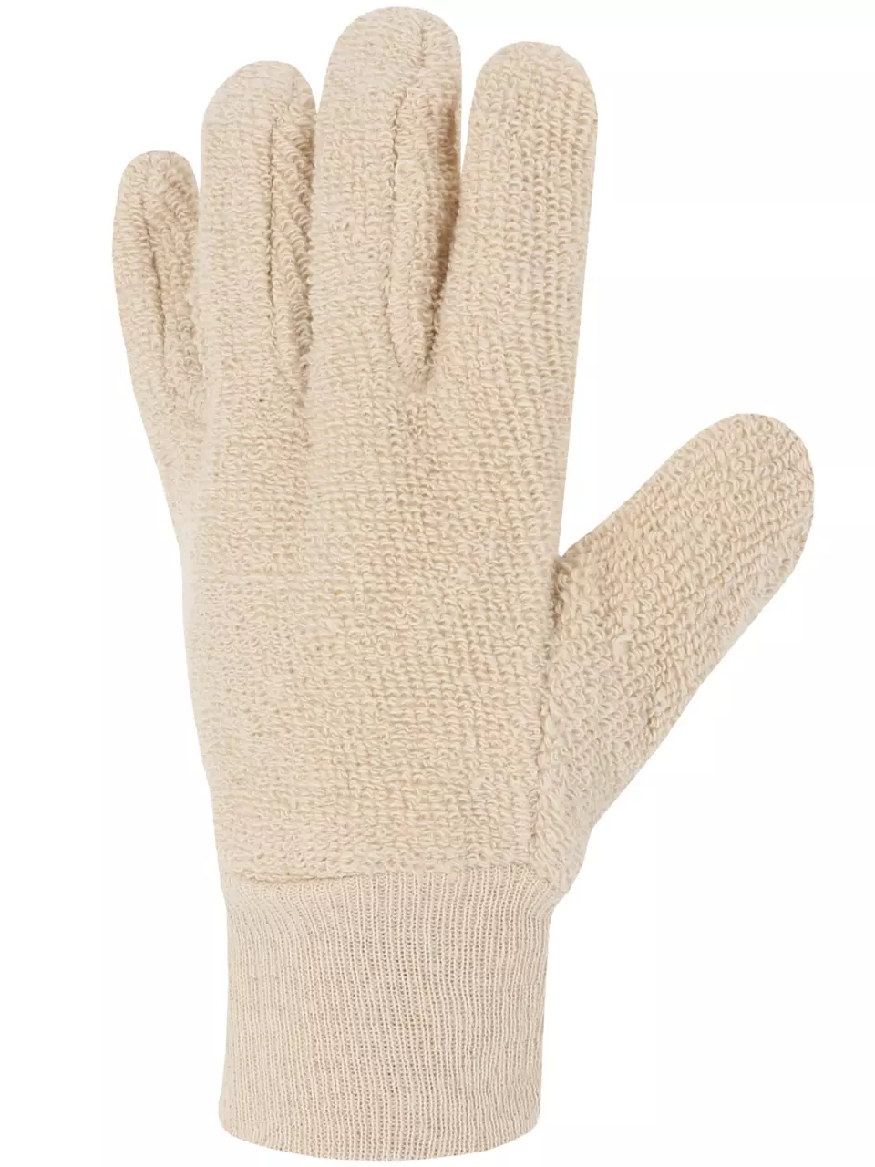 Singer Safety 700BM, Cotton Terry Gloves, Size 10, Natural, image 3, gallery thumbnail
