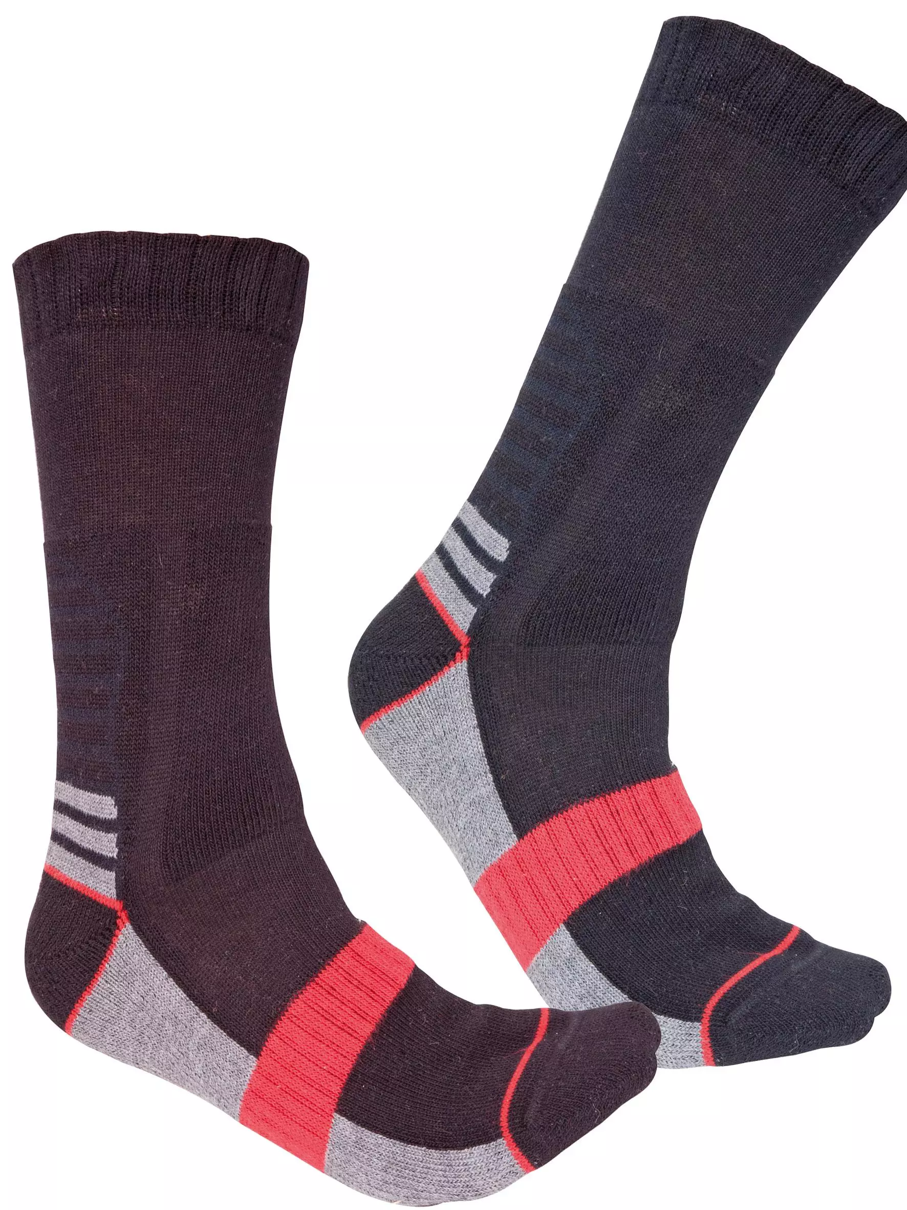 Singer Safety CAGNES, Socks, Black Red Grey