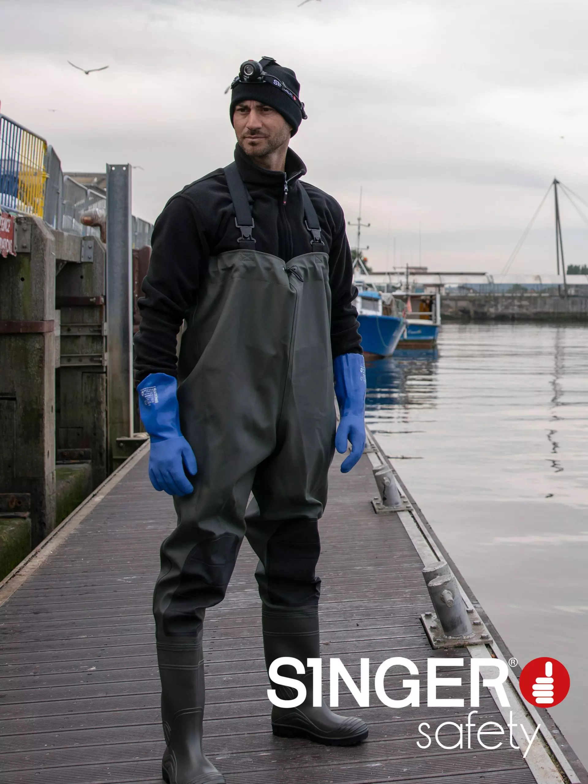 Singer Safety WIKI, Chest Waders, S5 SRC, Green, image 2
