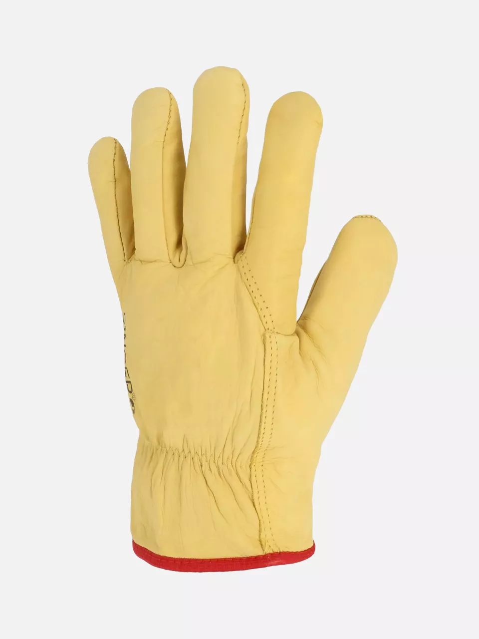Singer Safety C56GYPA, Leather Work Gloves, Size 10, Yellow, image 1, gallery thumbnail