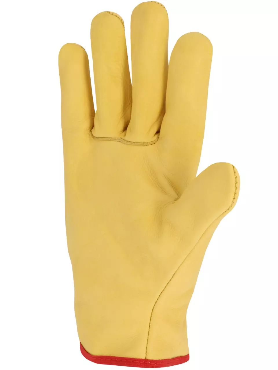 Singer Safety 56GY, Cow Grain Leather Gloves, Yellow, image 2, gallery thumbnail