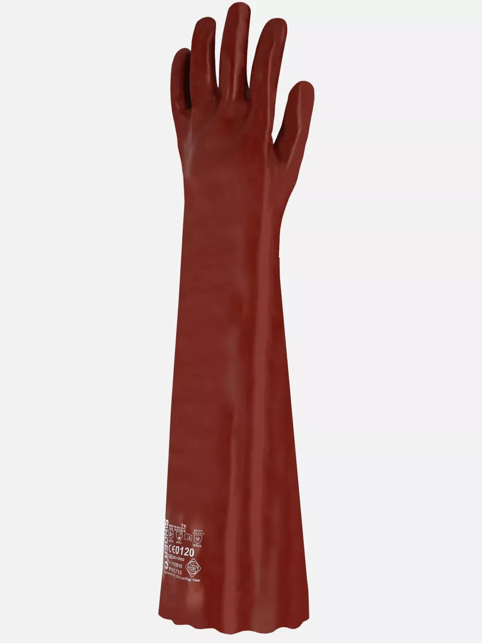 Singer Safety PVC75595, PVC Gloves, 580 mm, Red, image 3, gallery thumbnail