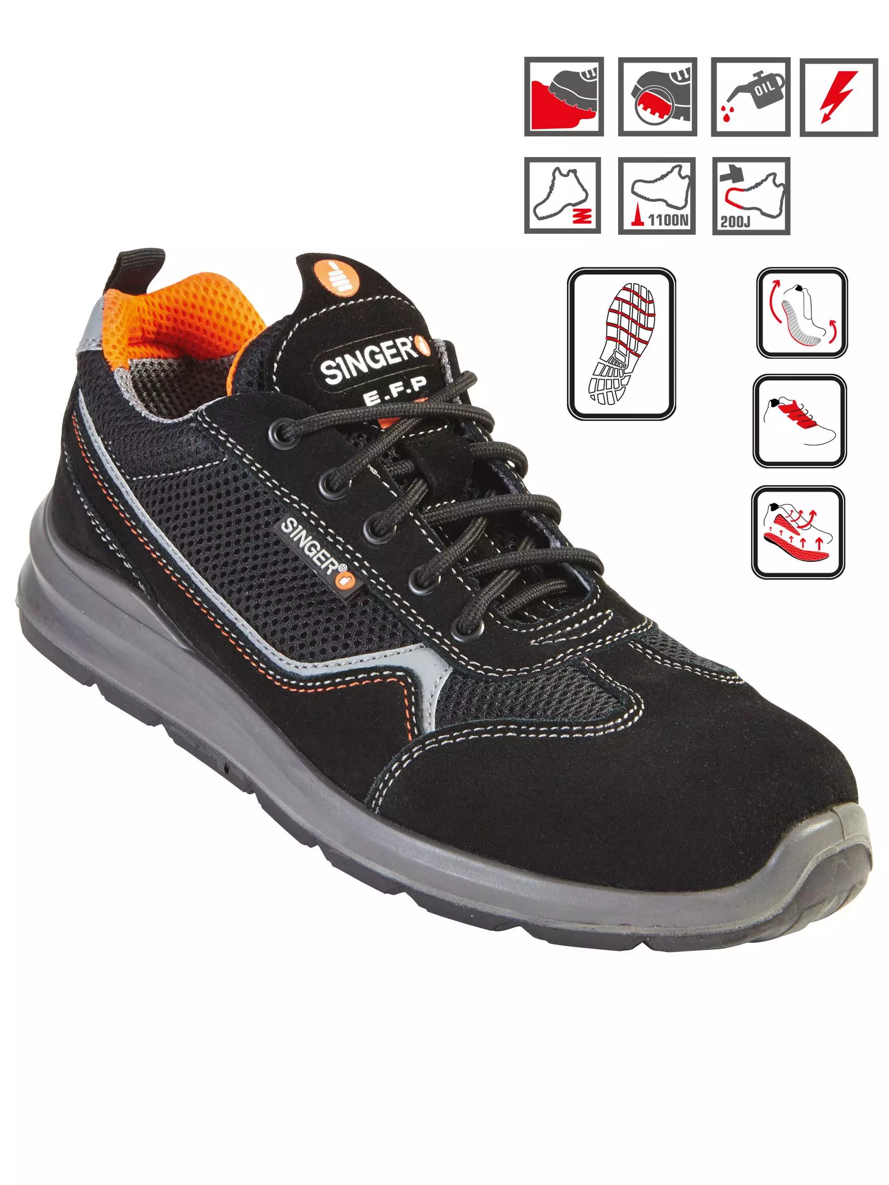 Singer Safety GENES, Low Cut Safety Shoe, S1PL, image 4