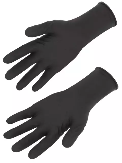 Singer Safety Disposable Nitrile Gloves, Black