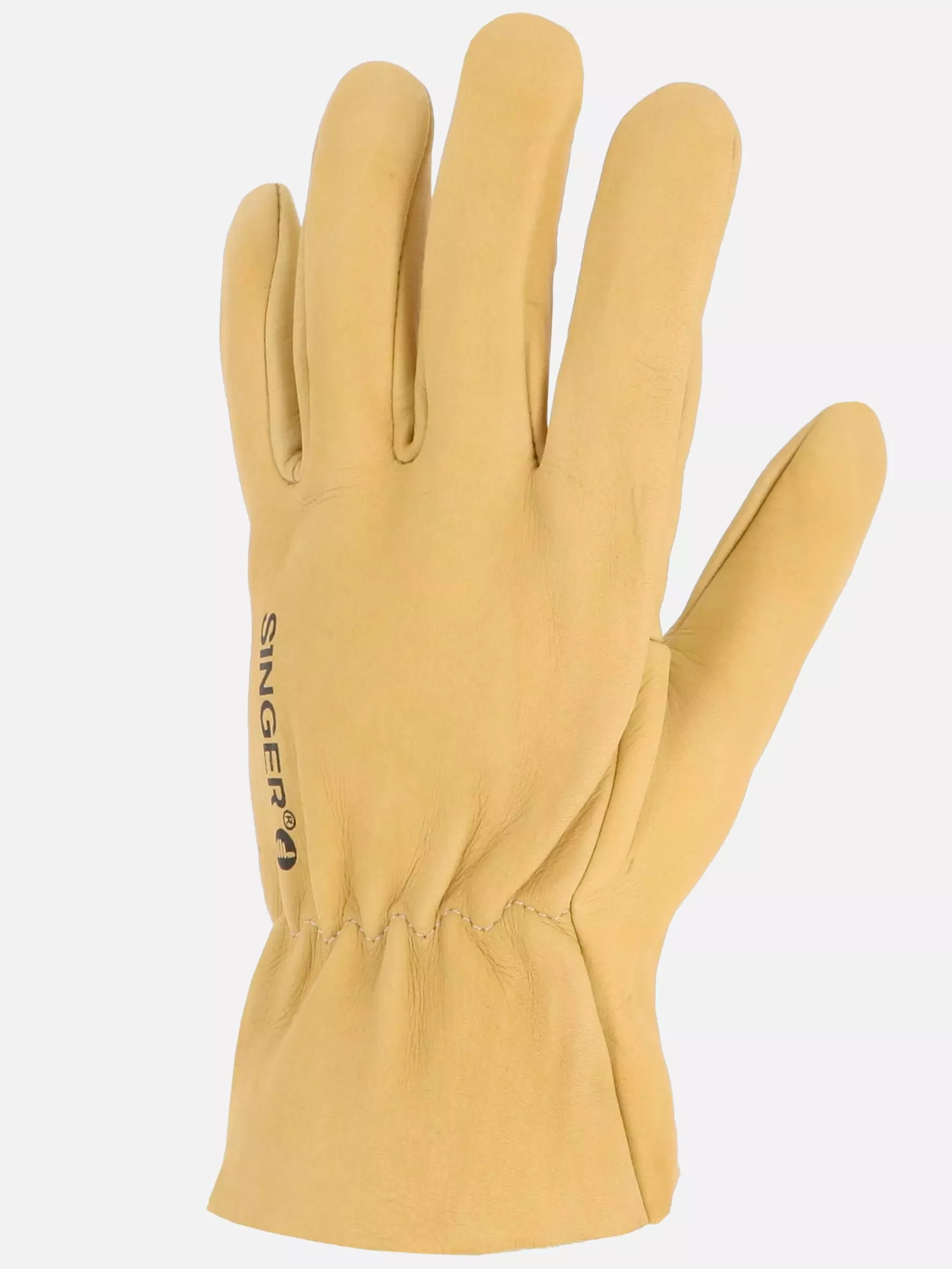 Singer Safety 50GHB, Cow Grain Leather Gloves, Beige, image 3