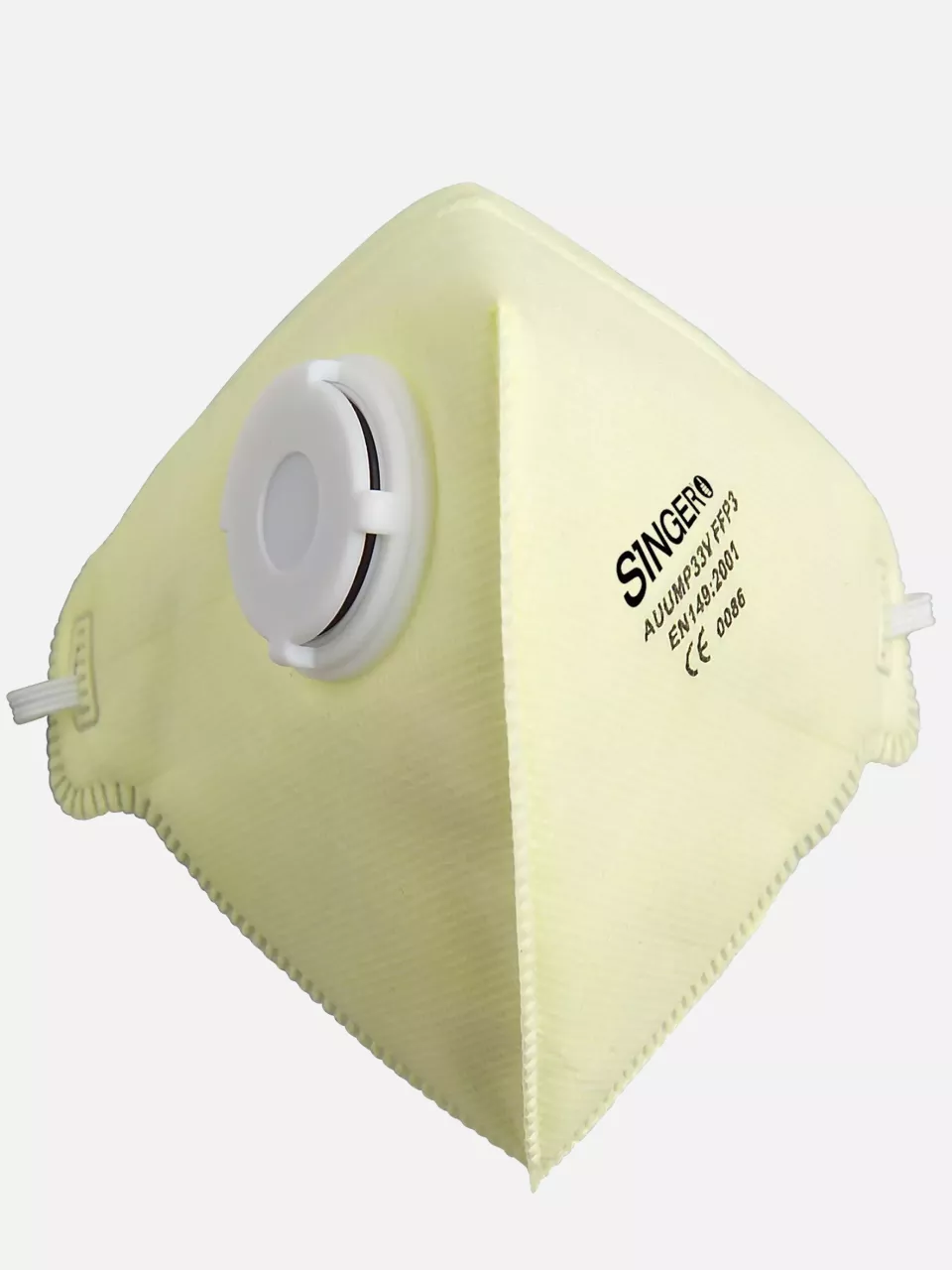 Singer Safety AUUMP33V, FFP3 Face Mask, Yellow, image 1, gallery thumbnail