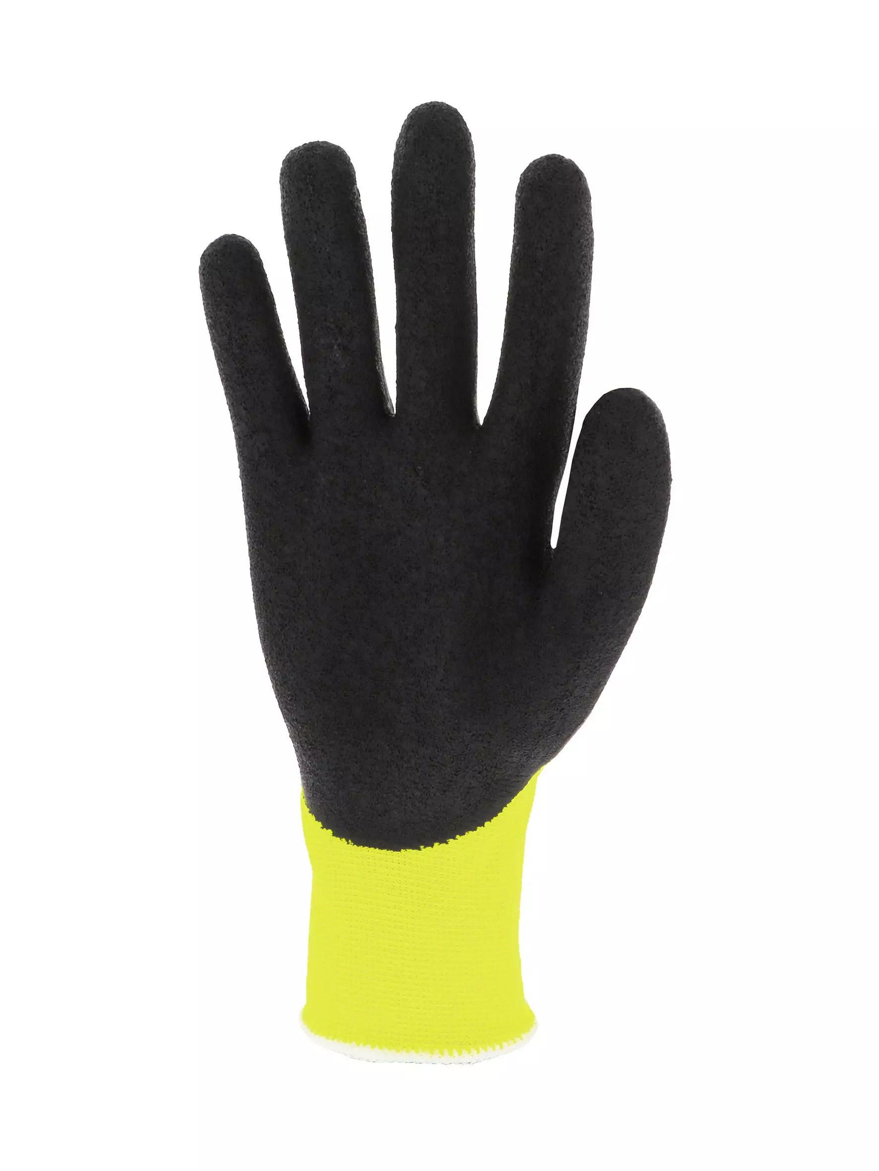 Singer Safety CNYM15HVG, Latex Coated Gloves, Yellow/Black, image 2