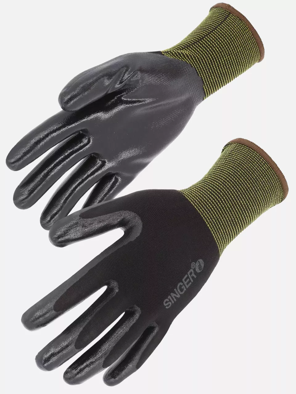 Singer Safety NYM313NIB, Nitrile Coated Gloves, image 1, gallery thumbnail