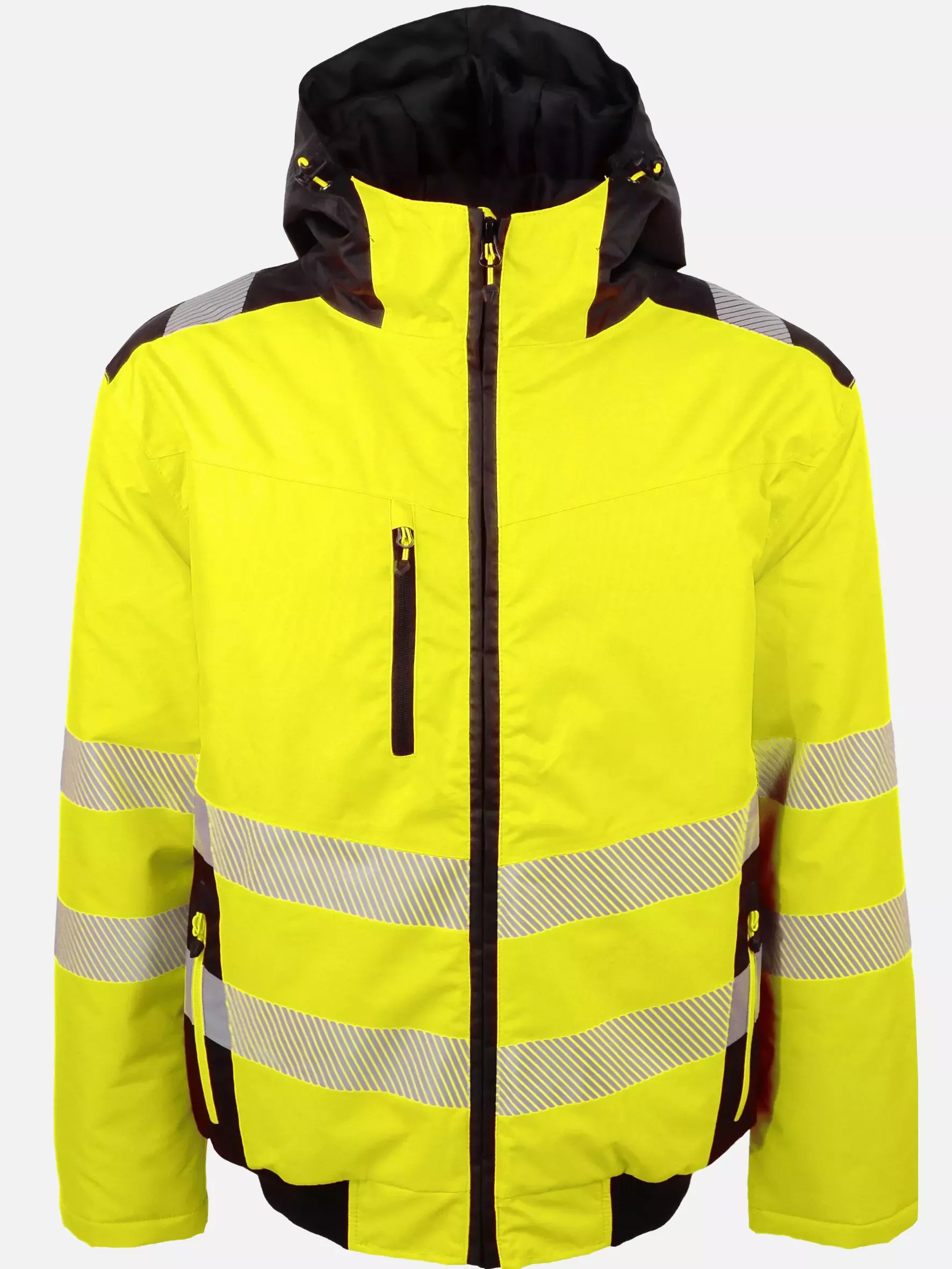 Singer Safety BERGUE, High Visibility Bomber Jacket, Yellow/Black, image 3