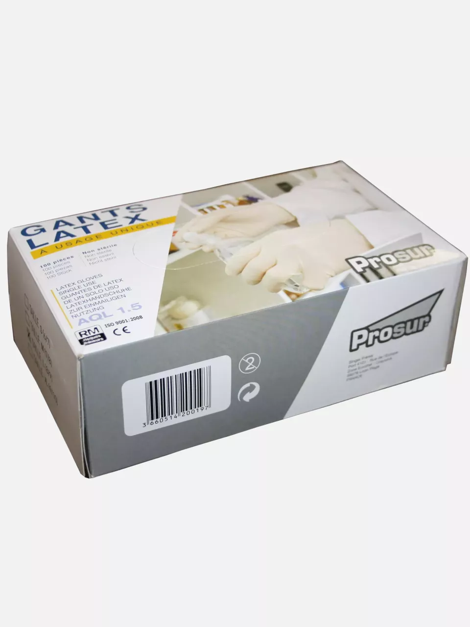 Singer Safety AUULAT, Latex Disposable Gloves, image 2, gallery thumbnail