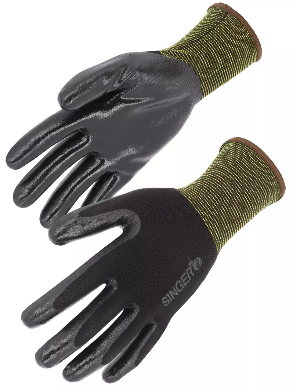 Singer Safety NYM313NIB, Nitrile Coated Gloves, image 1, gallery thumbnail
