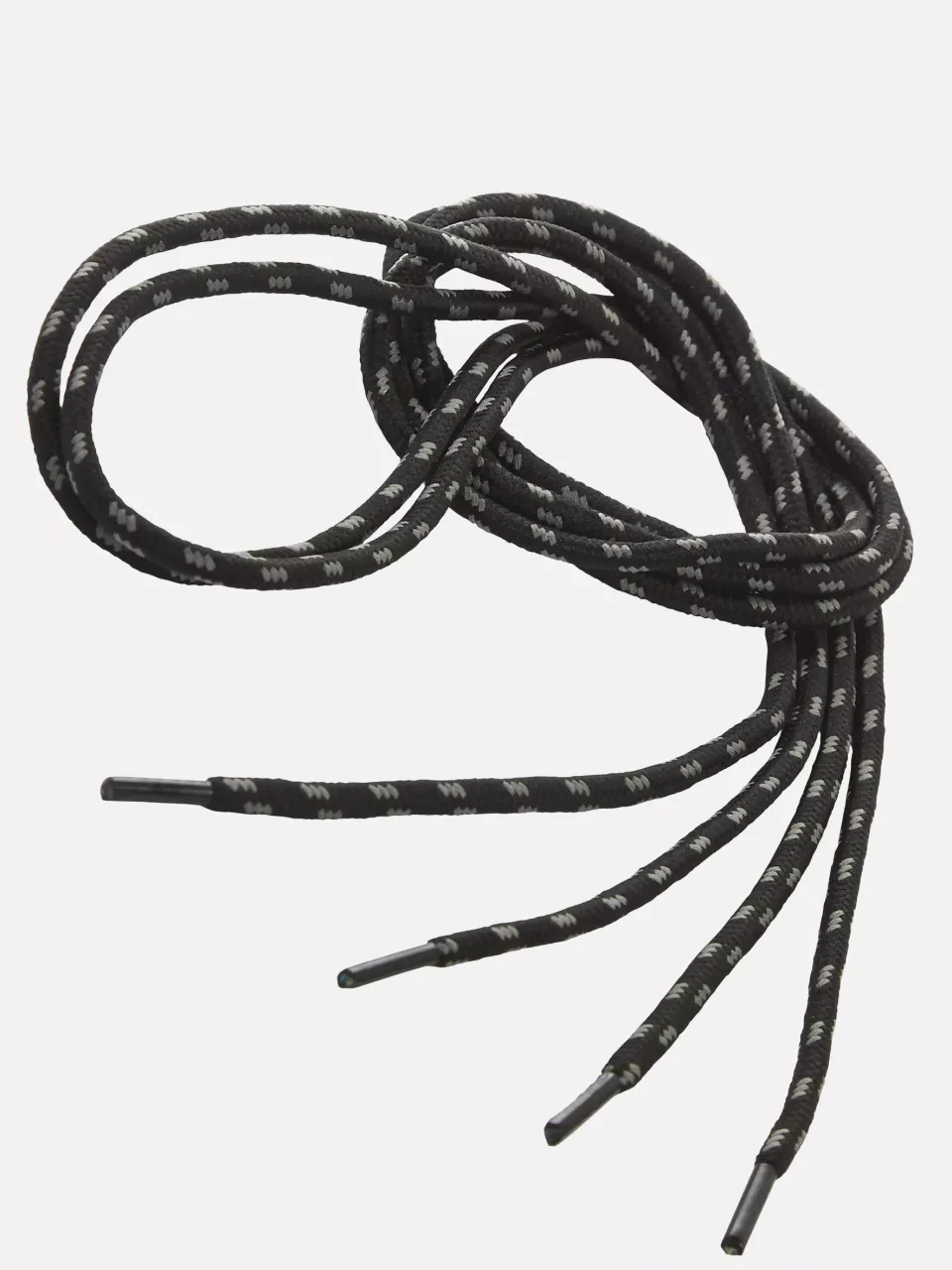 Singer Safety ACCLAC, Round Shoelaces, 130 cm, Grey/Black, image 1, gallery thumbnail