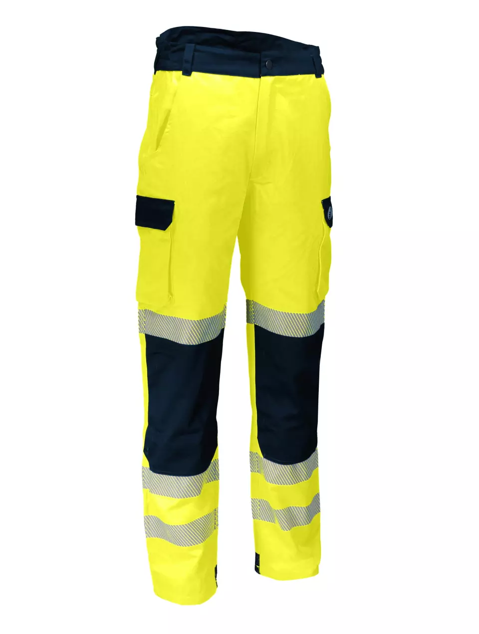 Singer Safety PILAM, High Visibility Work Trousers, Yellow/Navy Blue, image 1, gallery thumbnail