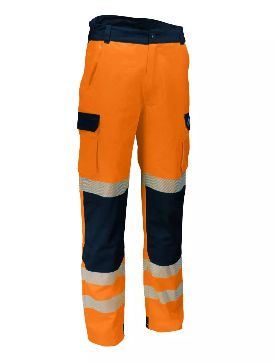 Singer Safety X, Warnschutz-Arbeitshose, Orange/Marineblau, image 1, gallery thumbnail