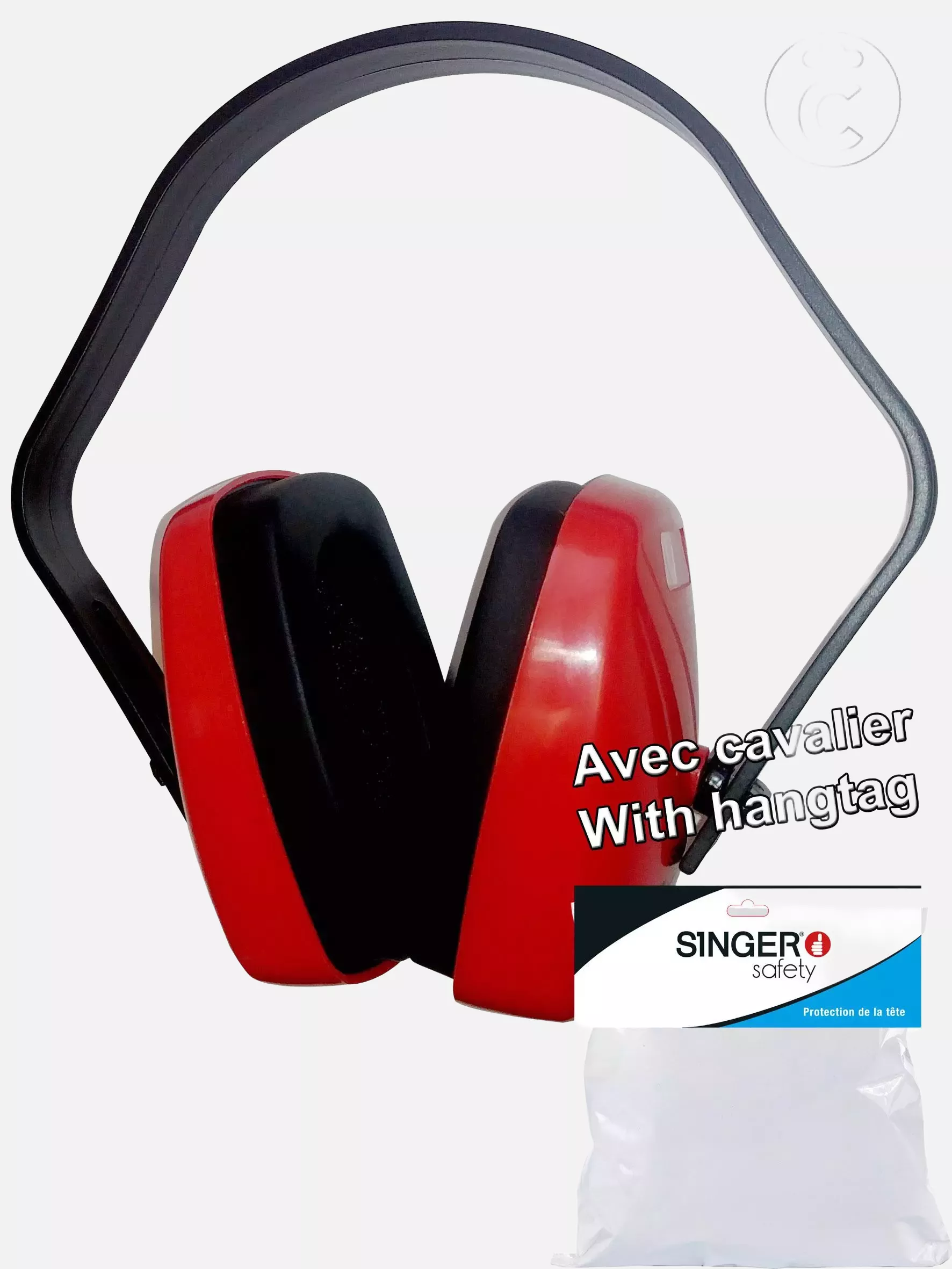 Singer Safety CCASBRUIT, Earmuffs, SNR 29dB, Red/Black, image 1