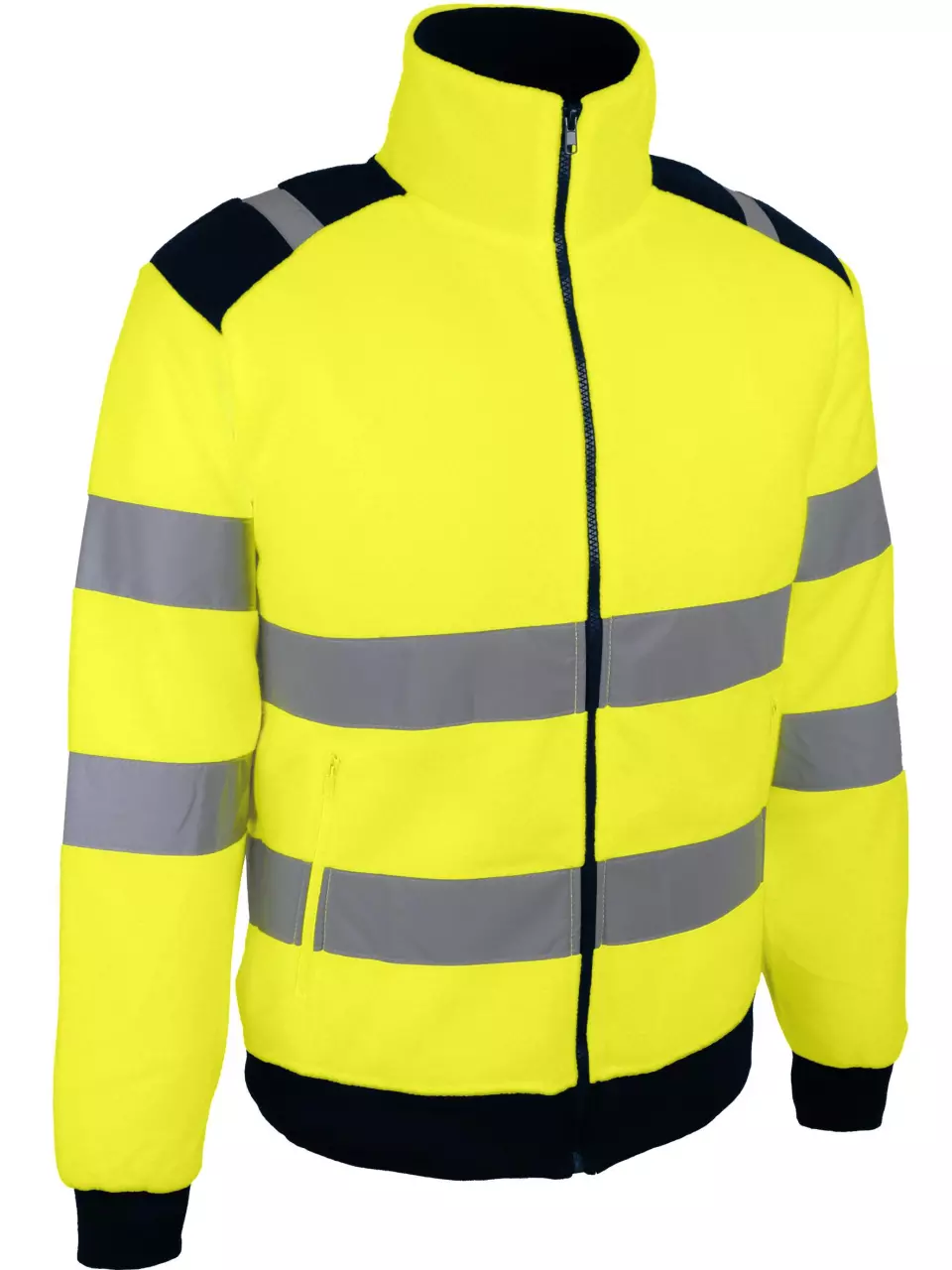 Singer Safety POLGA, High Visibility Jacket, Yellow/Navy Blue, image 1, gallery thumbnail