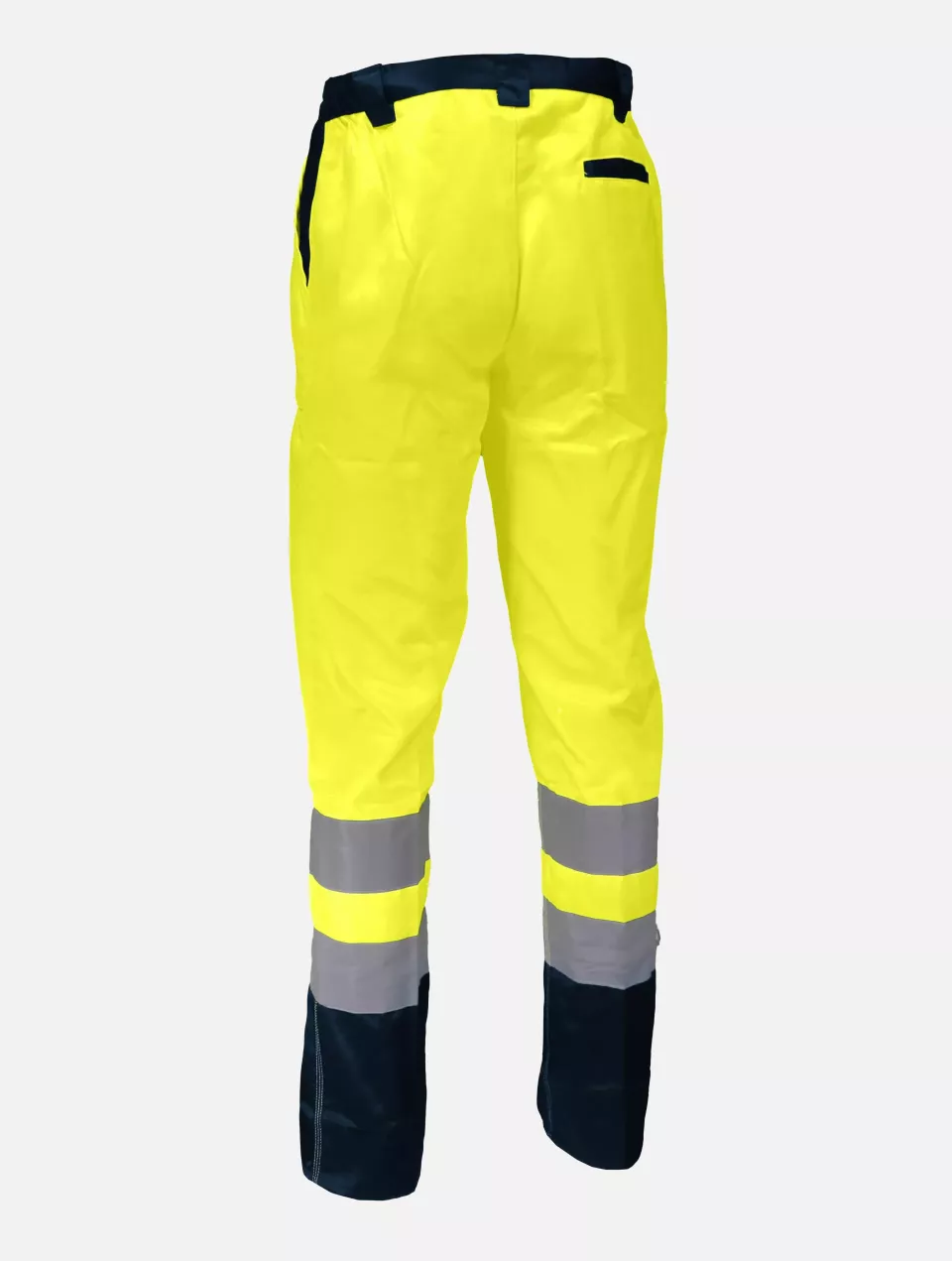 Singer Safety PUMA, High Visibility Work Trousers, Yellow/Navy Blue, image 2, gallery thumbnail