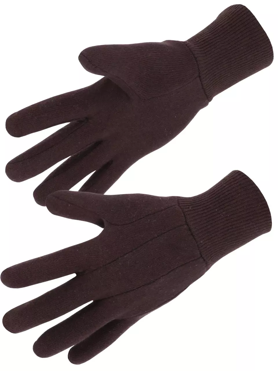 Singer Safety 400JMF, Cotton Jersey Gloves, Brown, image 1, gallery thumbnail
