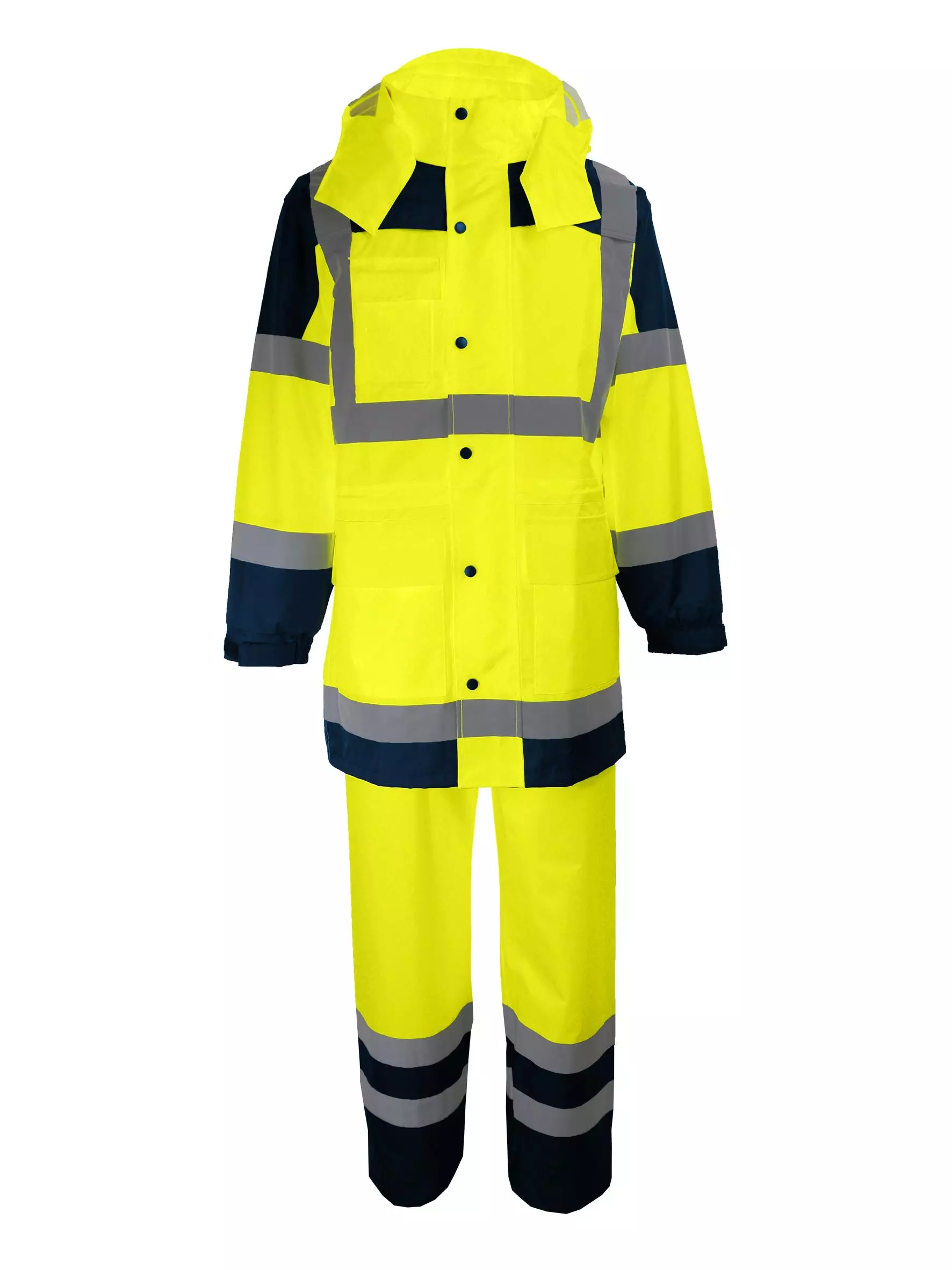 Singer Safety VILA, High Visibility Rainwear, Yellow/Navy, image 2