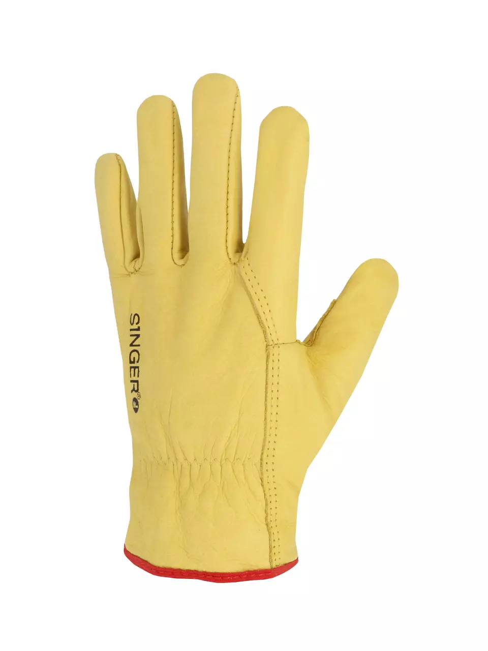 Singer Safety C56GYP, Leather Work Gloves, Yellow, image 1, gallery thumbnail