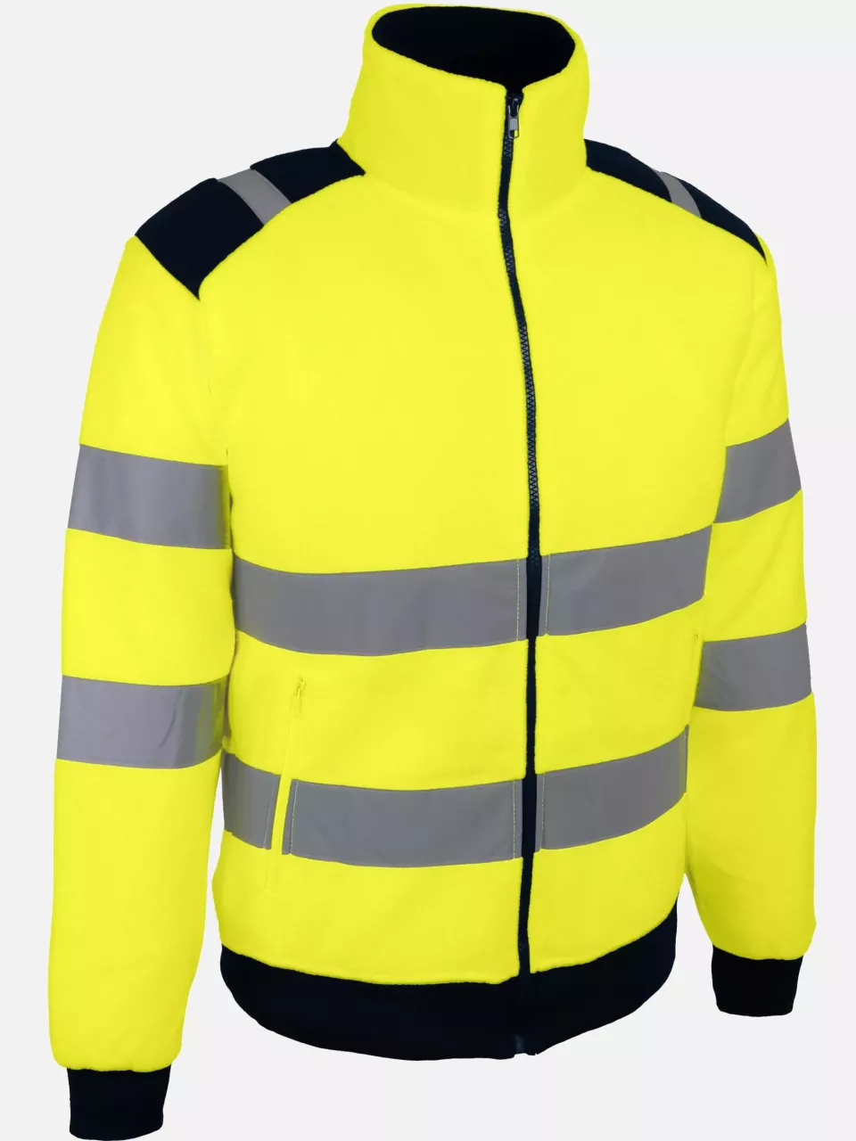 Singer Safety POLGA, High Visibility Jacket, Yellow/Navy Blue, image 1, gallery thumbnail