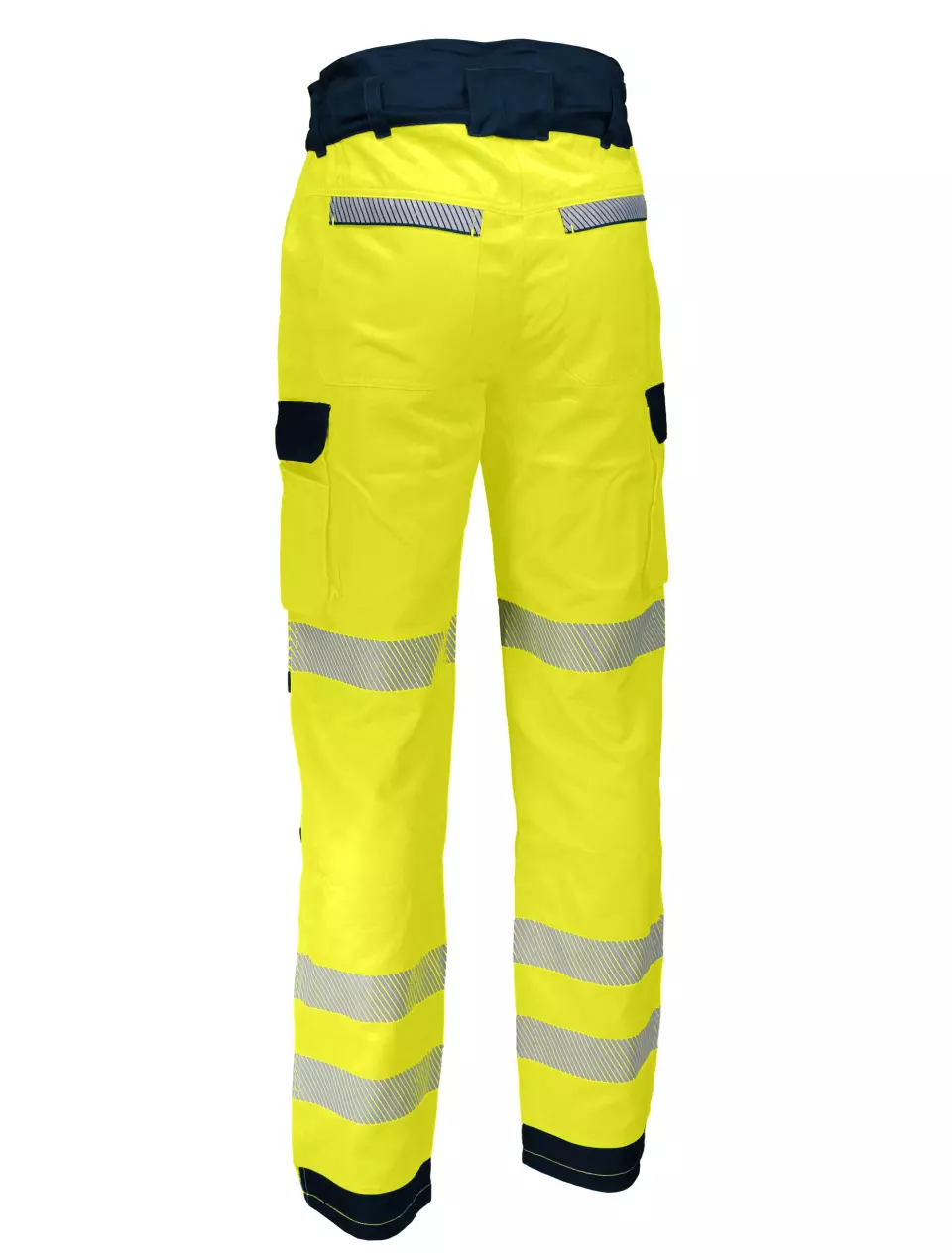 Singer Safety PILAM, High Visibility Work Trousers, Yellow/Navy Blue, image 2, gallery thumbnail