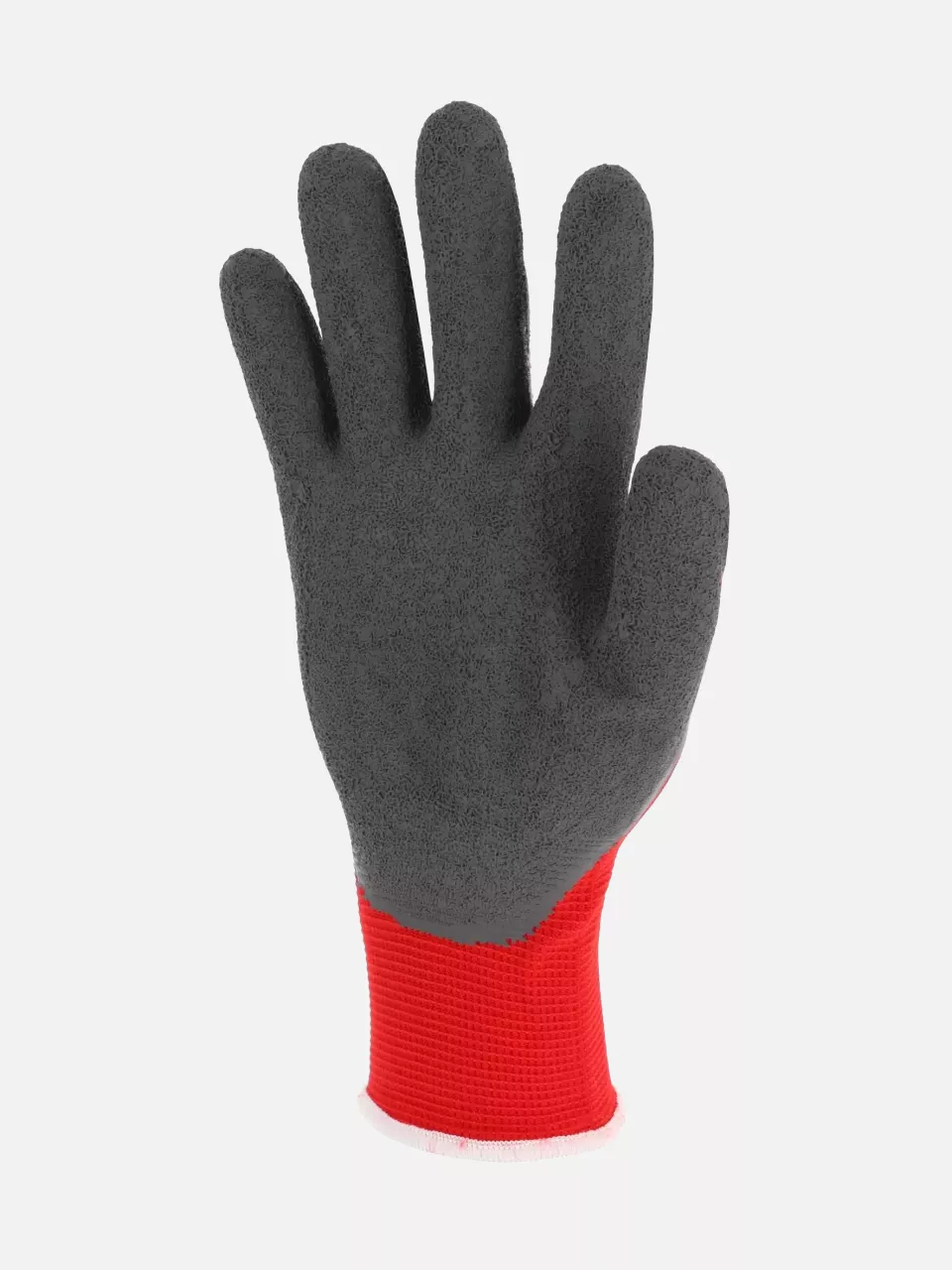 Singer Safety CNYM15LG, Latex Coated Gloves, Red/Grey, image 2, gallery thumbnail